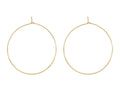 Gold Hoop Earrings – Lightweight 18K Gold Wire Hoops | Hypoallergenic Stainless Steel - Earring | Sunflower Soul Boutique