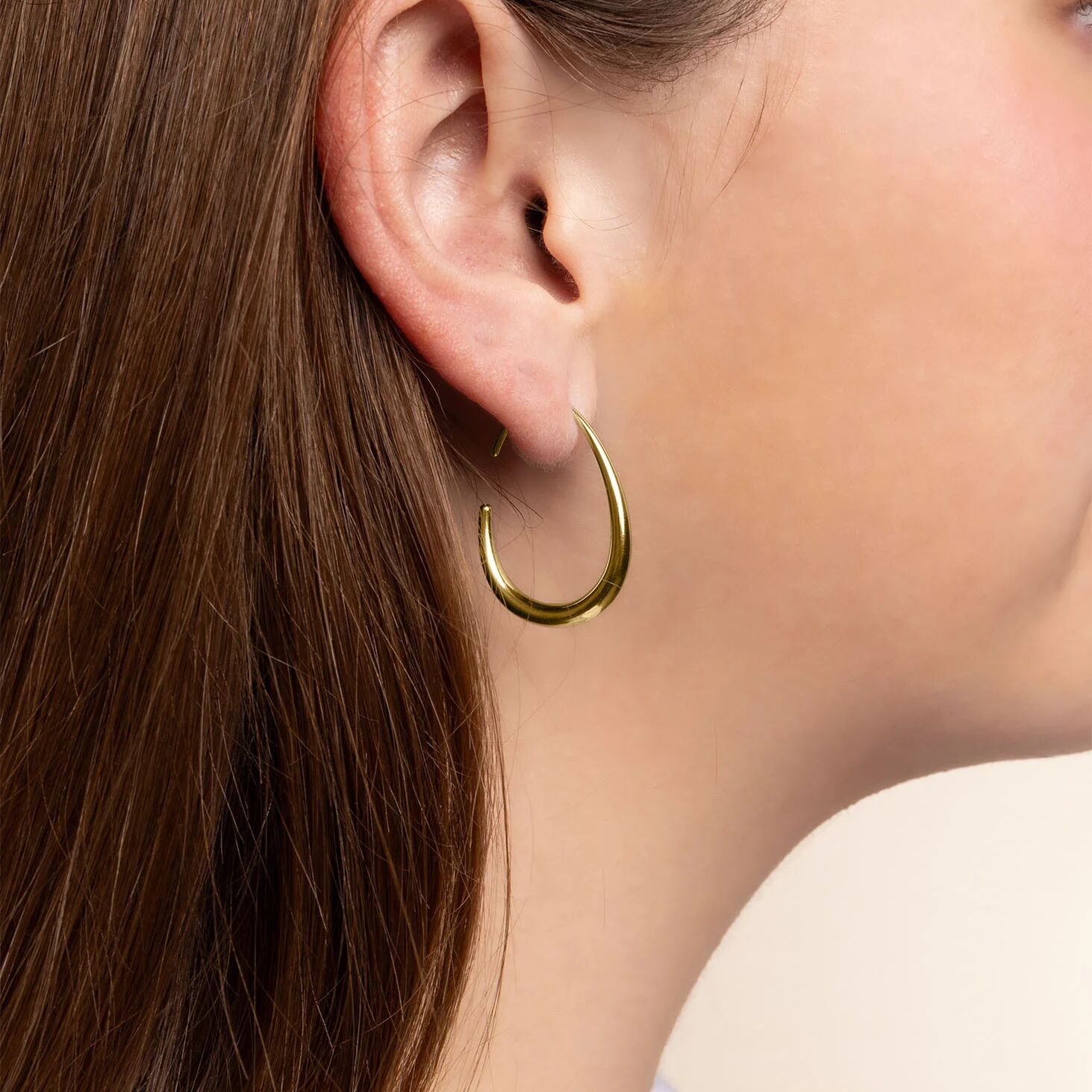 Gold Hoop Earrings – Lightweight Stainless Steel Hoops | 18K Gold Scratch Resistant - Earrings | Sunflower Soul Boutique