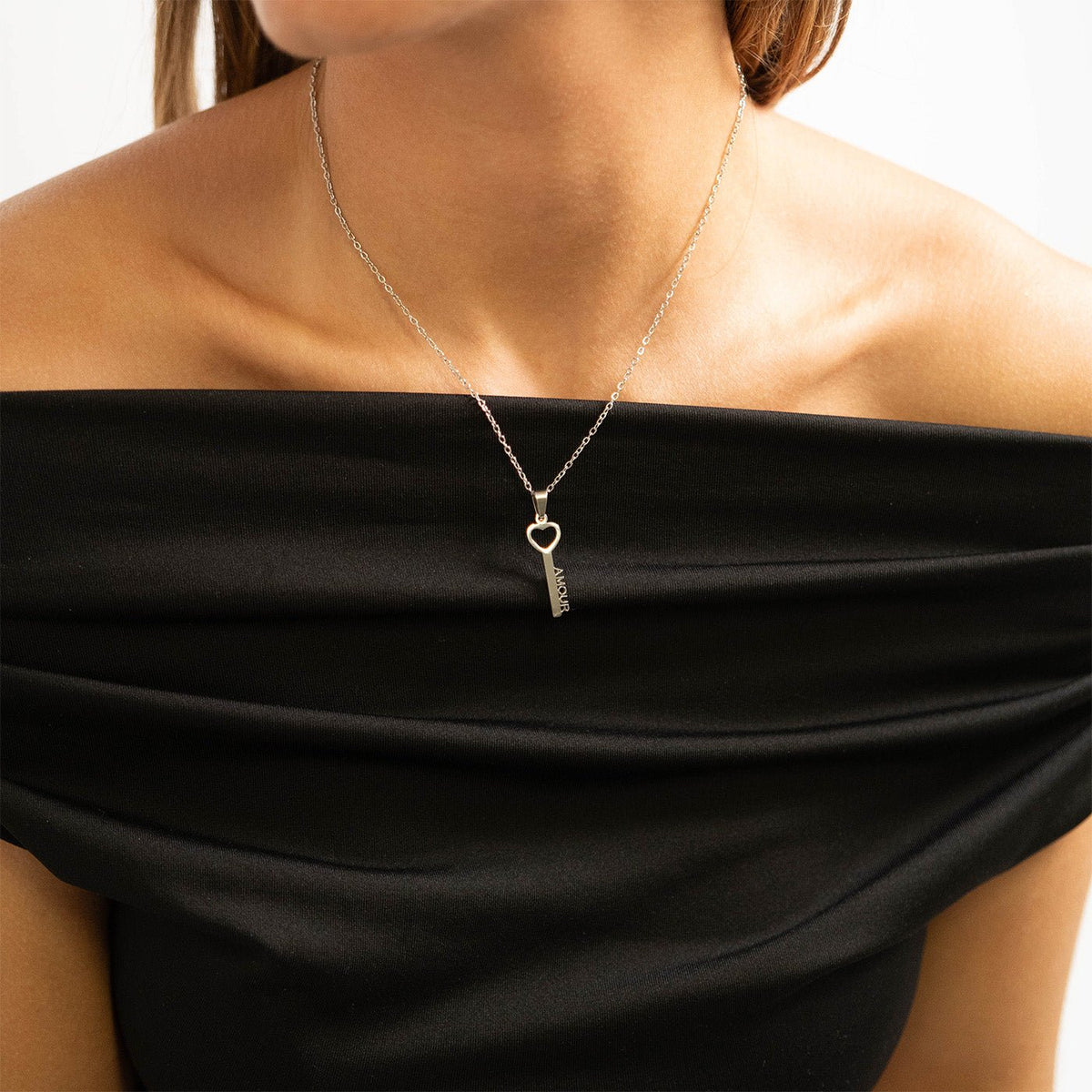 Gold Key Pendant Necklace – Durable 18K Gold Jewelry | Hypoallergenic, Scratch Resistant - Necklaces | Sunflower Soul Boutique