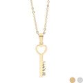 Gold Key Pendant Necklace – Durable 18K Gold Jewelry | Hypoallergenic, Scratch Resistant - Necklaces | Sunflower Soul Boutique