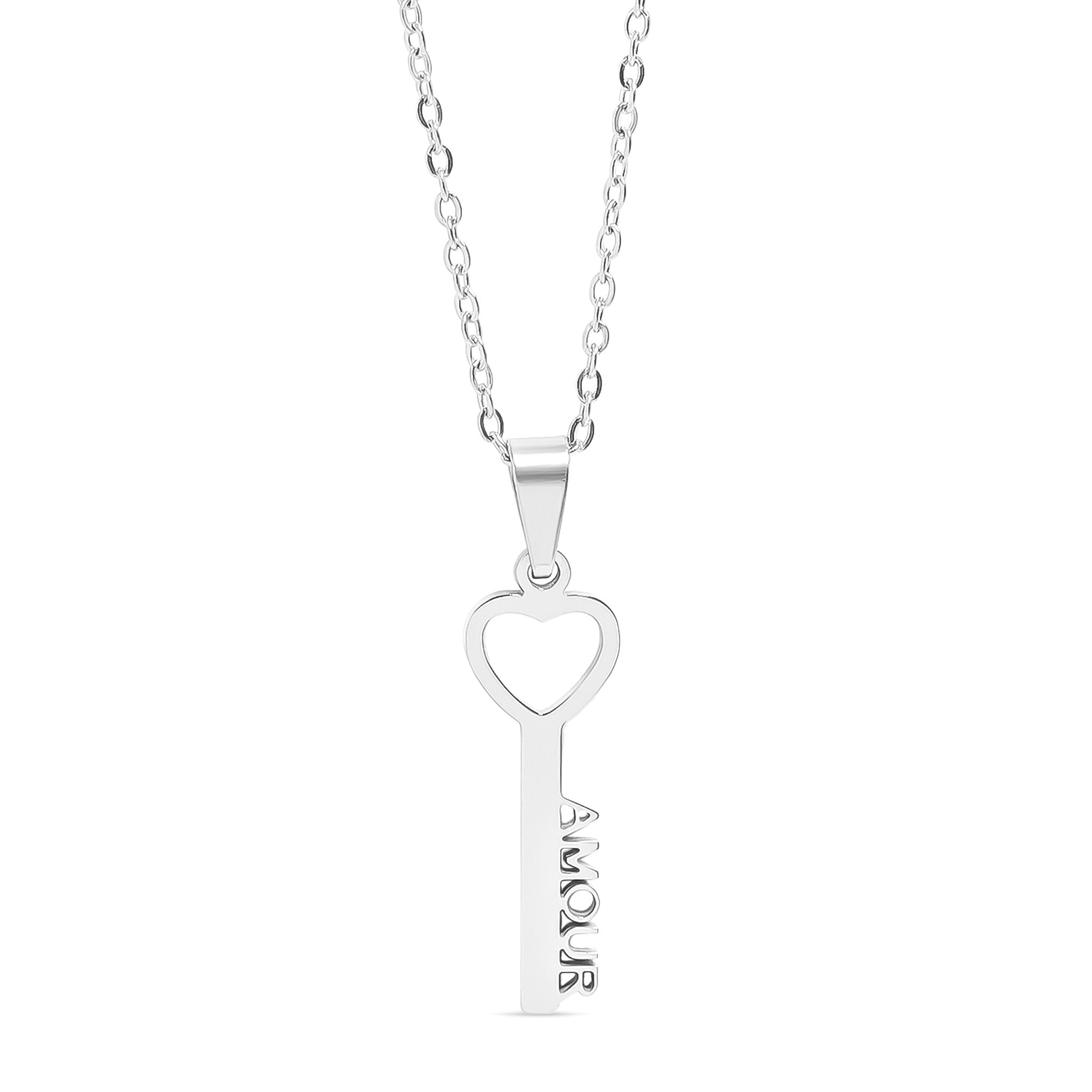 Gold Key Pendant Necklace – Durable 18K Gold Jewelry | Hypoallergenic, Scratch Resistant - Necklaces | Sunflower Soul Boutique