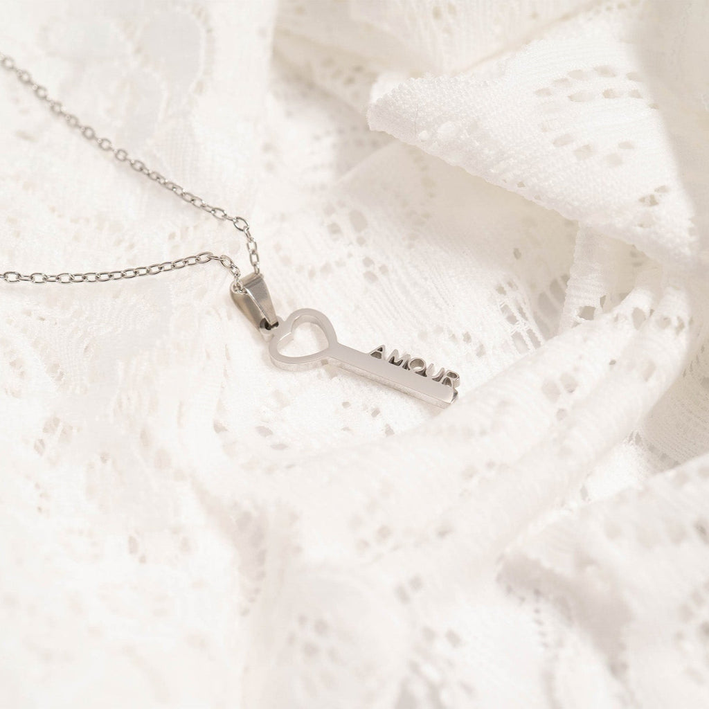 Gold Key Pendant Necklace – Durable 18K Gold Jewelry | Hypoallergenic, Scratch Resistant - Necklaces | Sunflower Soul Boutique
