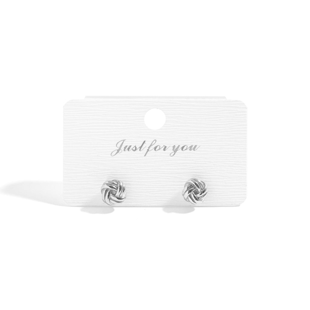 Gold Knot Earrings | 18K Gold PVD Coated Stainless Steel Studs – Hypoallergenic Jewelry - Earring | Sunflower Soul Boutique