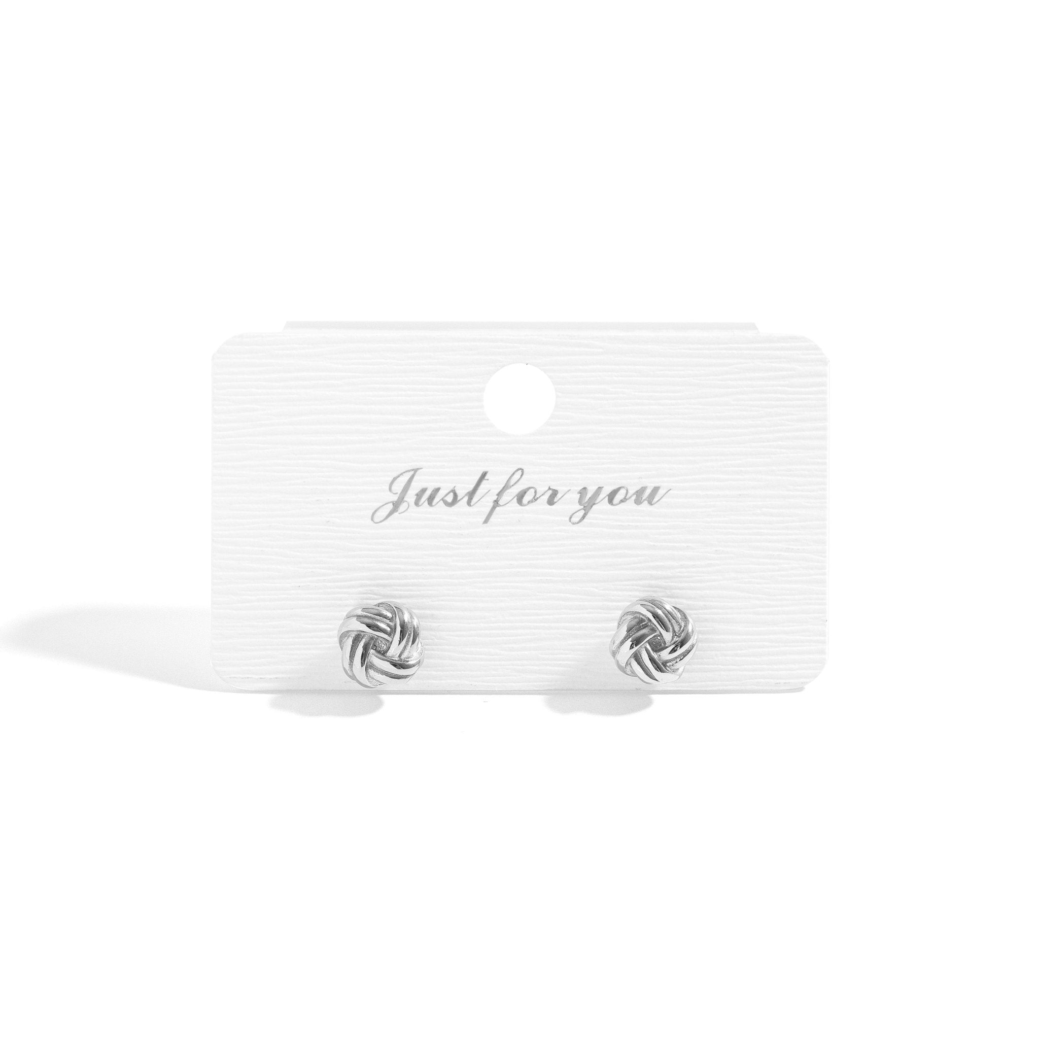 Gold Knot Earrings | 18K Gold PVD Coated Stainless Steel Studs – Hypoallergenic Jewelry - Earring | Sunflower Soul Boutique
