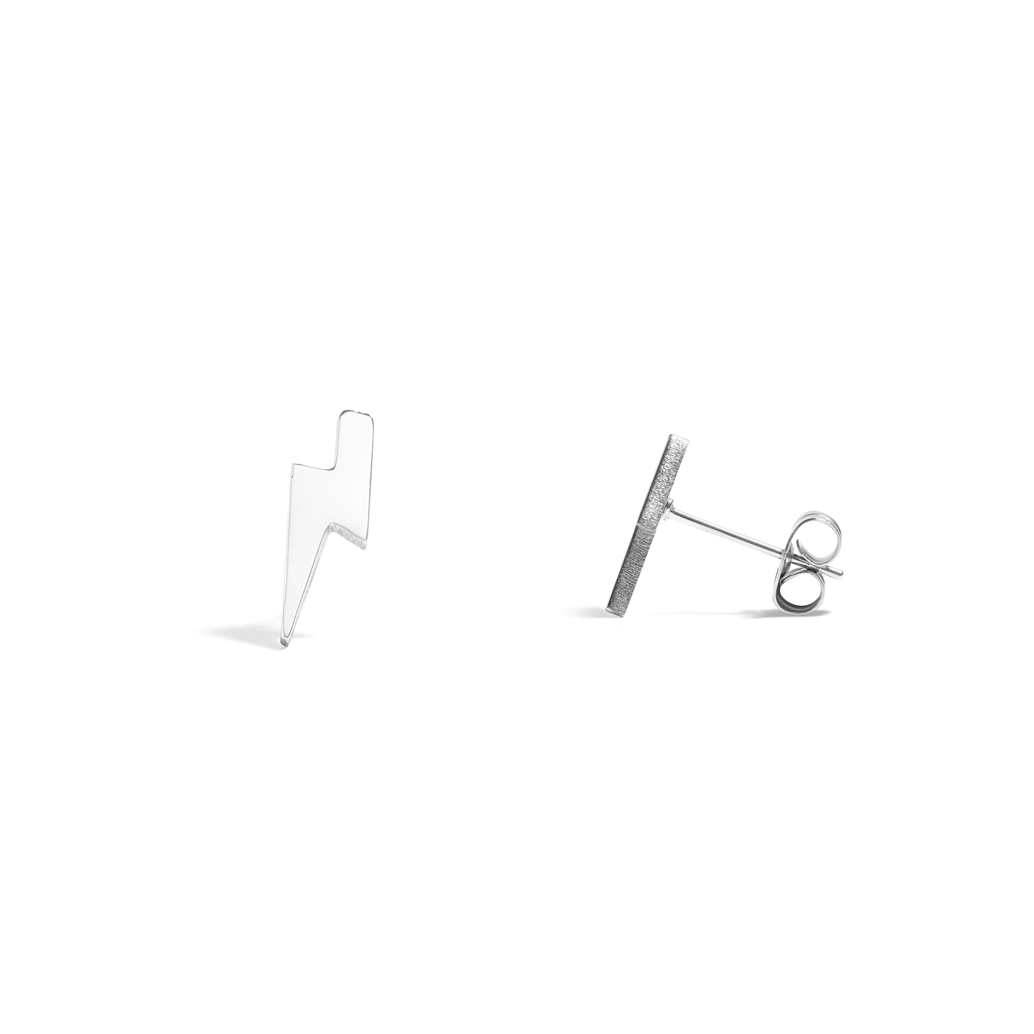 Gold Lightning Bolt Earrings – 18K Gold Studs | Hypoallergenic Stainless Steel Jewelry - Earring | Sunflower Soul Boutique