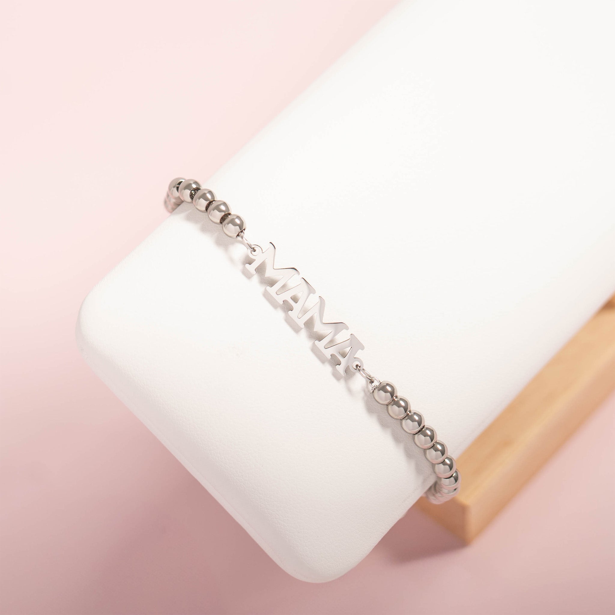 Gold Mama Bracelet – Adjustable 18K Gold Beaded Stainless Steel Jewelry Gift - Bracelets | Sunflower Soul Boutique