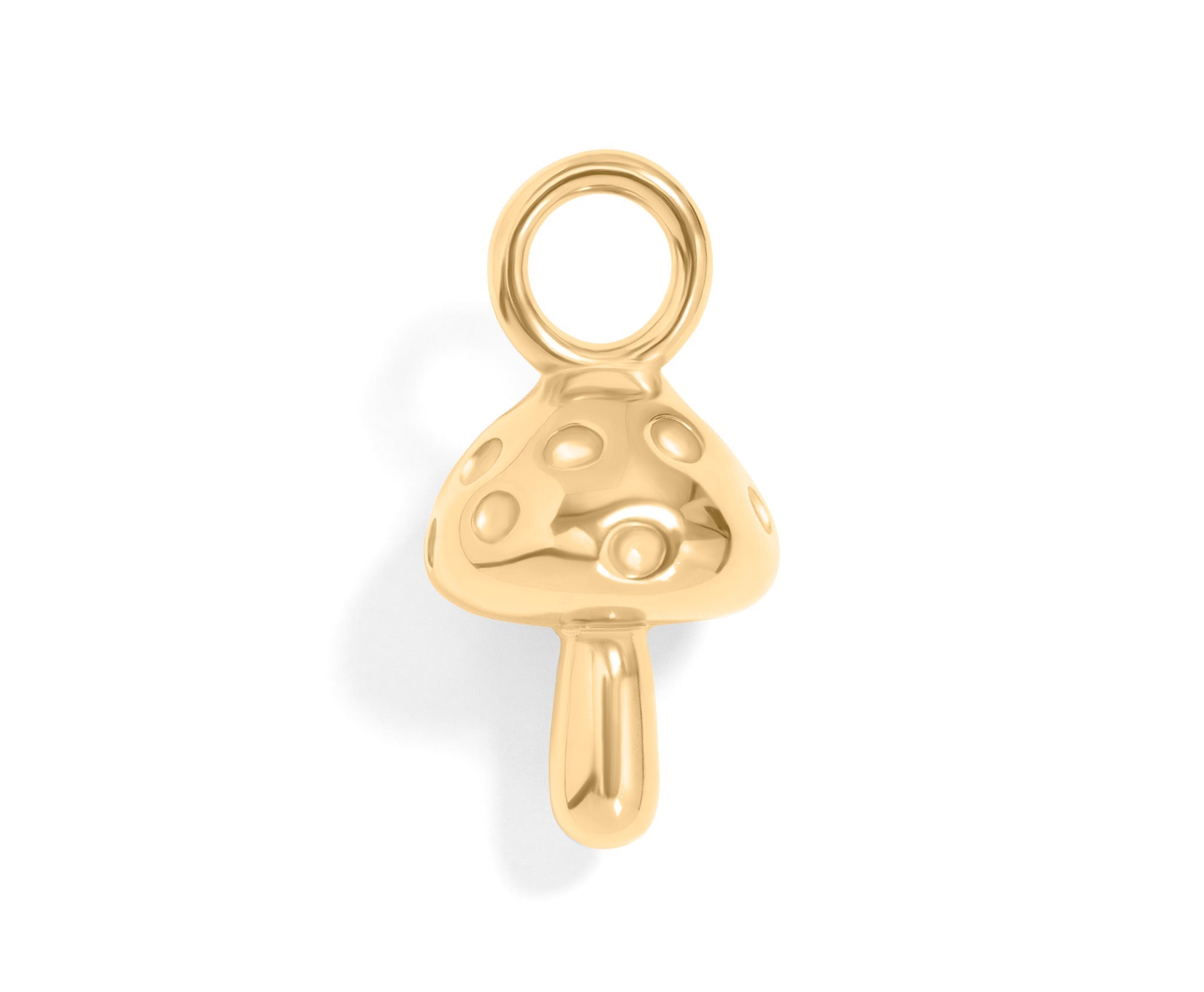 Gold Mushroom Charm – 18K Gold Pendant | Hypoallergenic Stainless Steel Jewelry - charm | Sunflower Soul Boutique