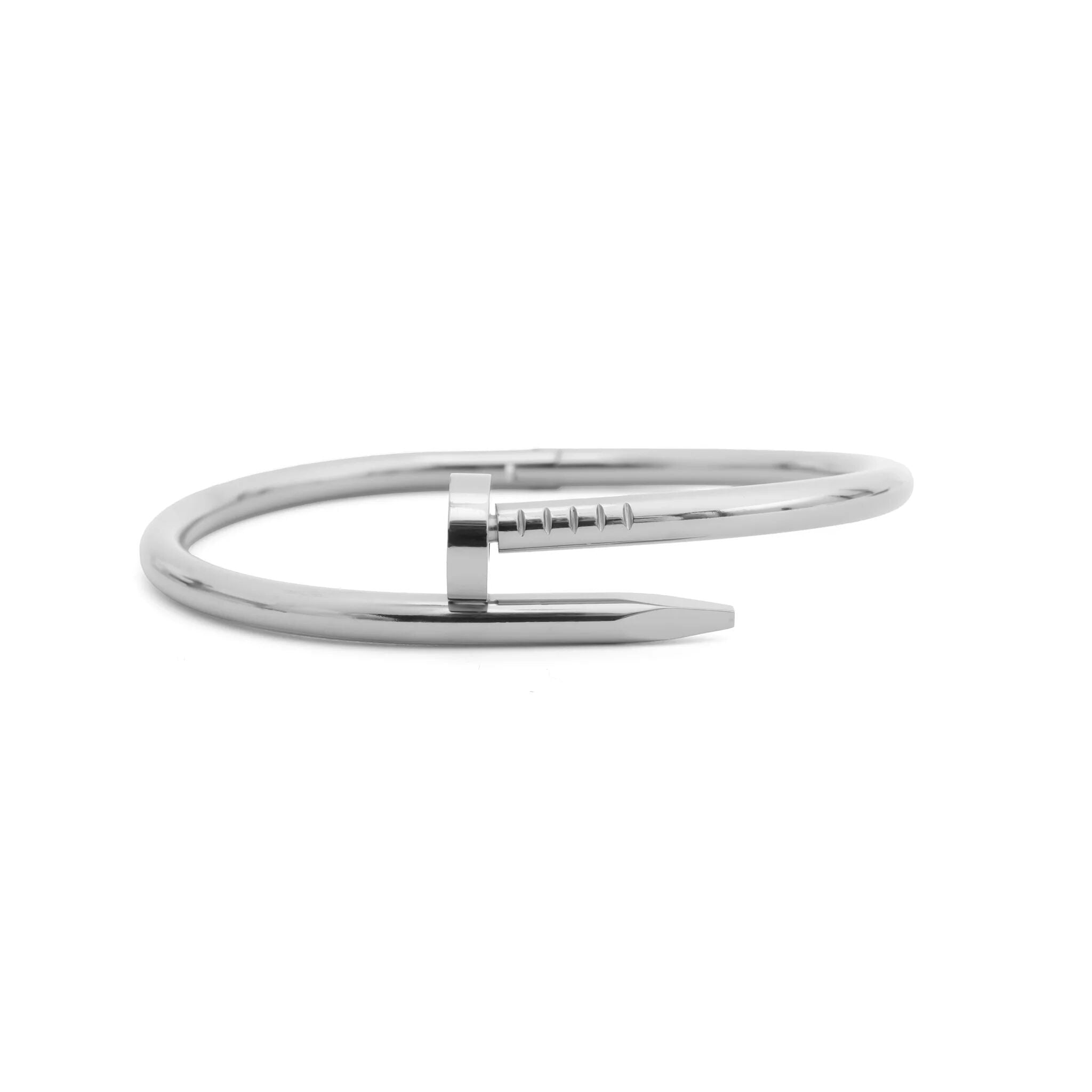 Gold Nail Bangle – 18K Gold Bracelet | Stainless Steel Bangle Scratch Resistant - Bracelets | Sunflower Soul Boutique