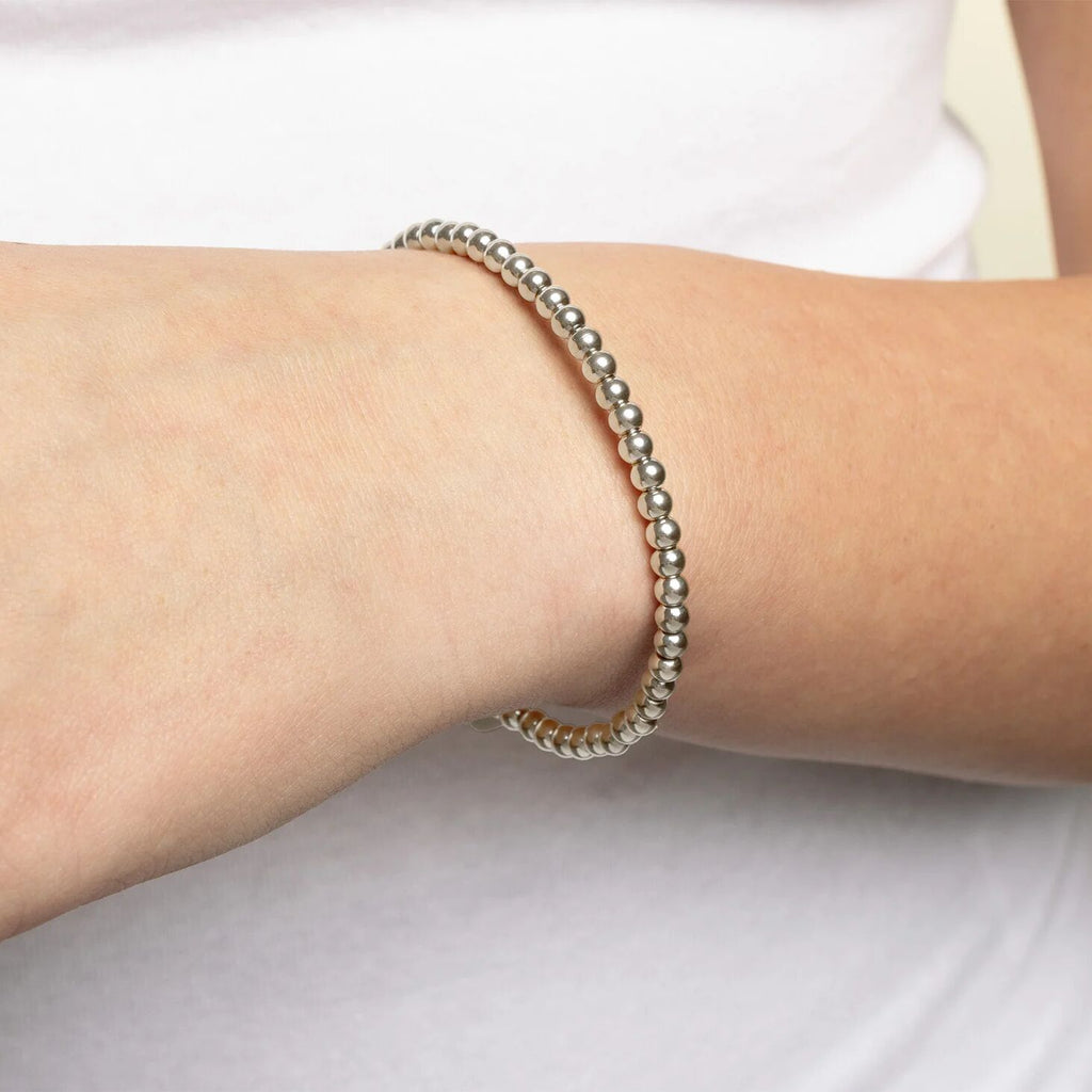 Gold Nail Bangle – 18K Gold PVD Stainless Steel Beaded Nail Bracelet - Bracelets | Sunflower Soul Boutique