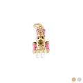 Wholesale Jewelry 18K Gold PVD Stainless Steel Nut Cracker Charm- gold main 