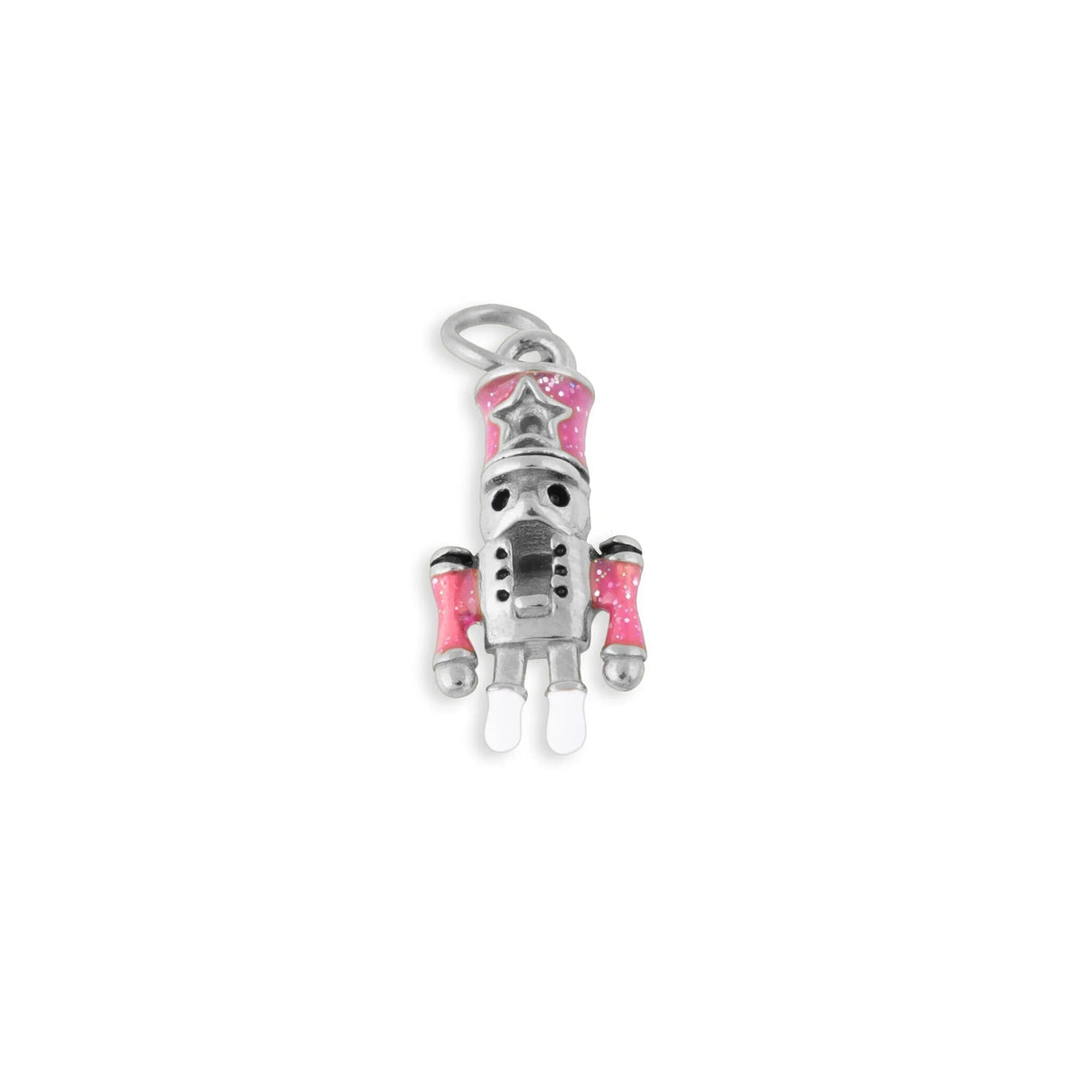 Wholesale Jewelry 18K Gold PVD Stainless Steel Nut Cracker Charm- silver main 