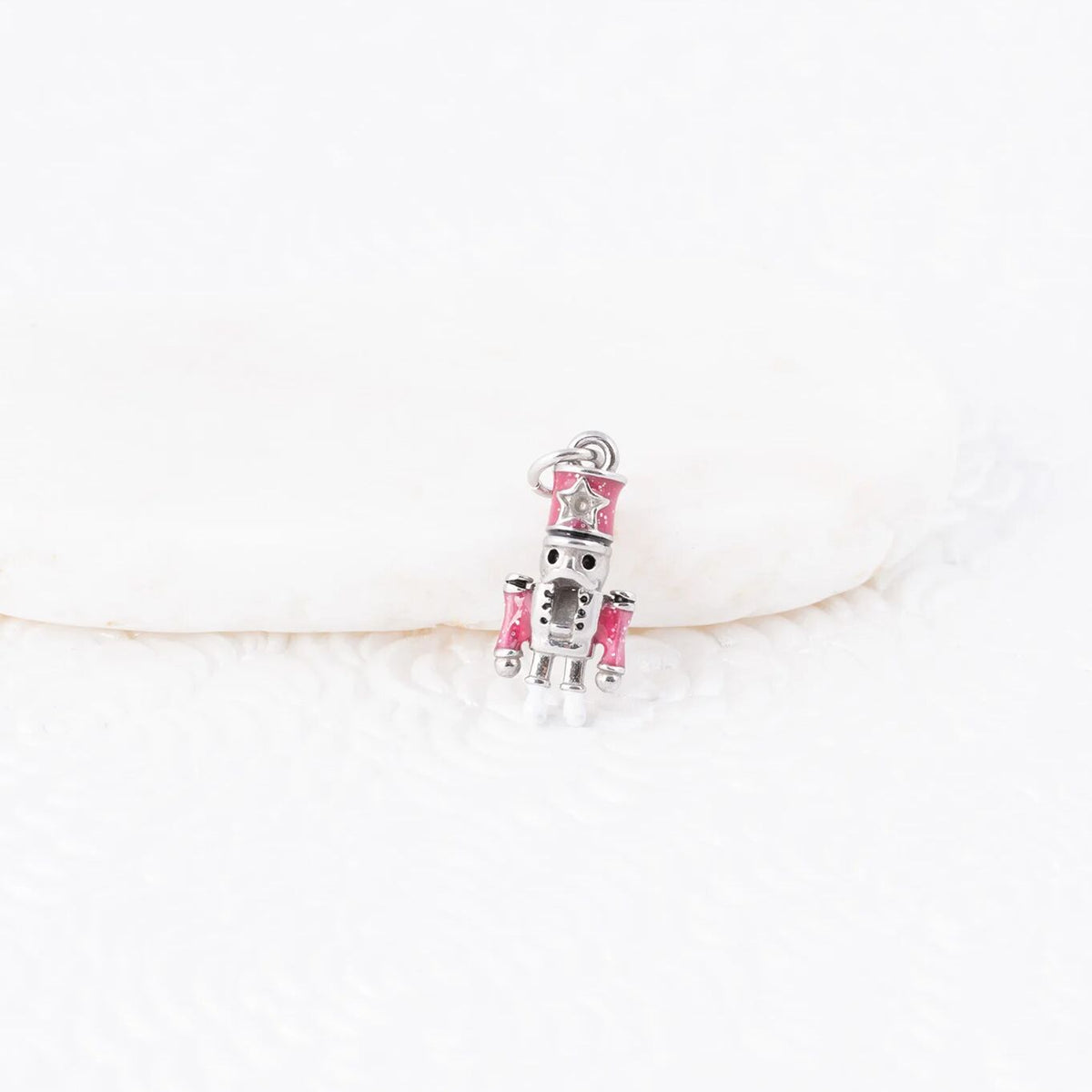 Wholesale Jewelry 18K Gold PVD Stainless Steel Nut Cracker Charm- silver studio 