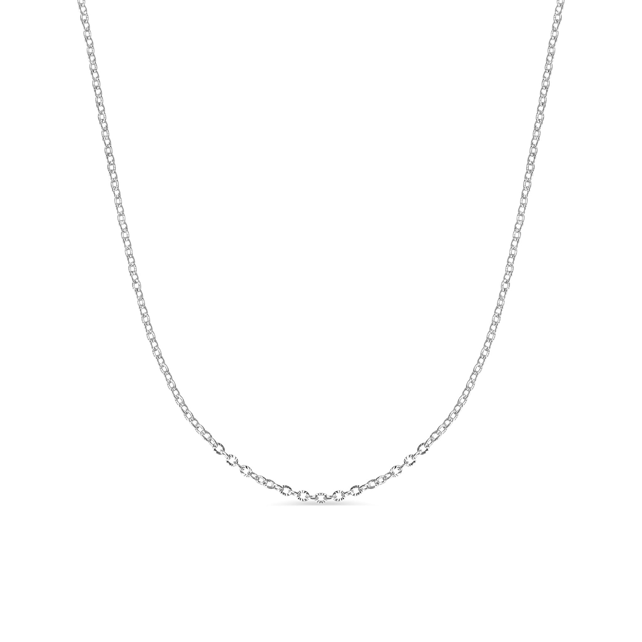 Gold Oval Link Necklace – 18K Gold Crimped Oval Chain Stainless Steel - Chain | Sunflower Soul Boutique