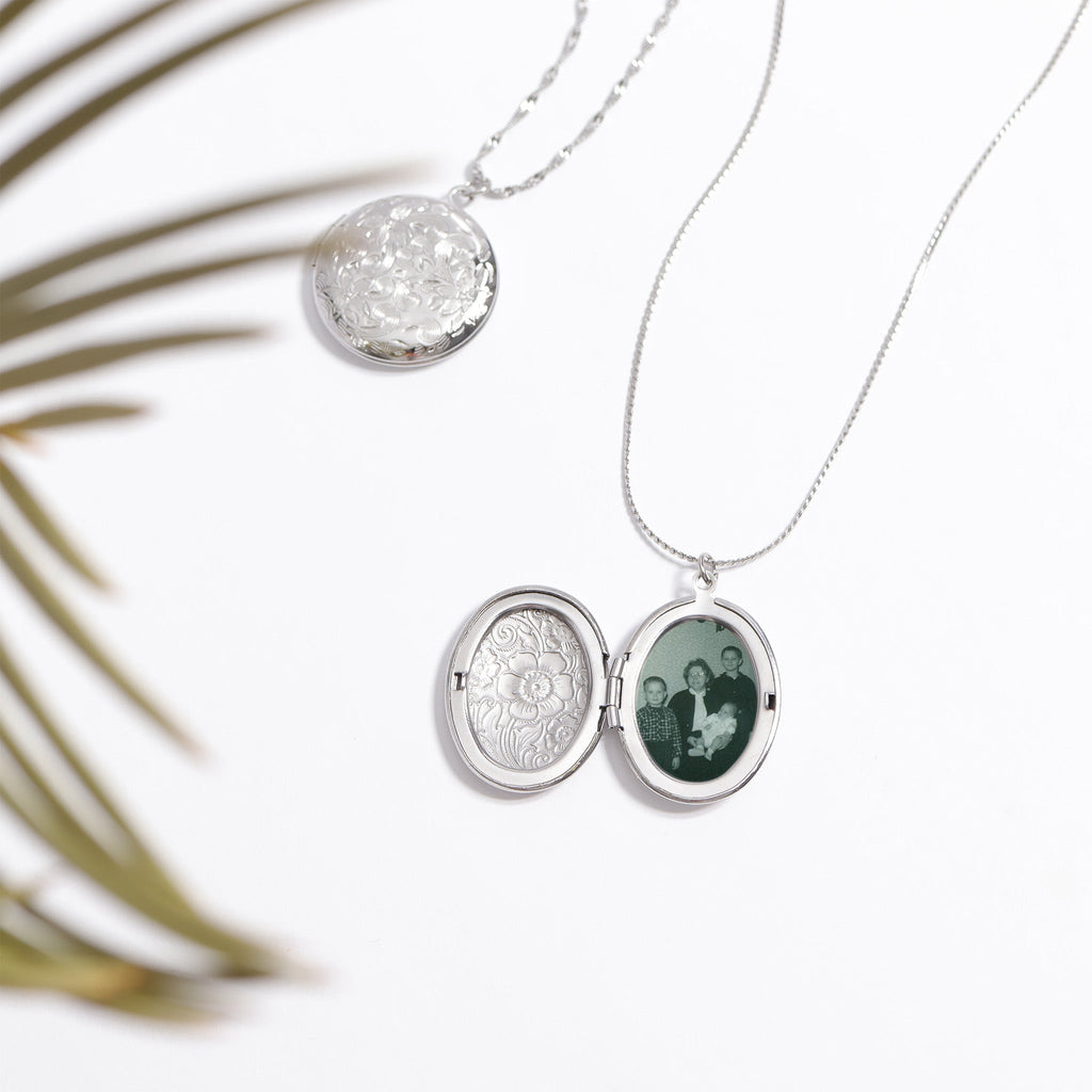 Gold Oval Locket – Textured Oval Pendant With Hidden Compartment | 18K Gold Jewelry - charm | Sunflower Soul Boutique