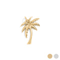 Gold Palm Tree Charm – 18K Gold PVD Stainless Steel | Hypoallergenic Pendant - Charms | Sunflower Soul Boutique