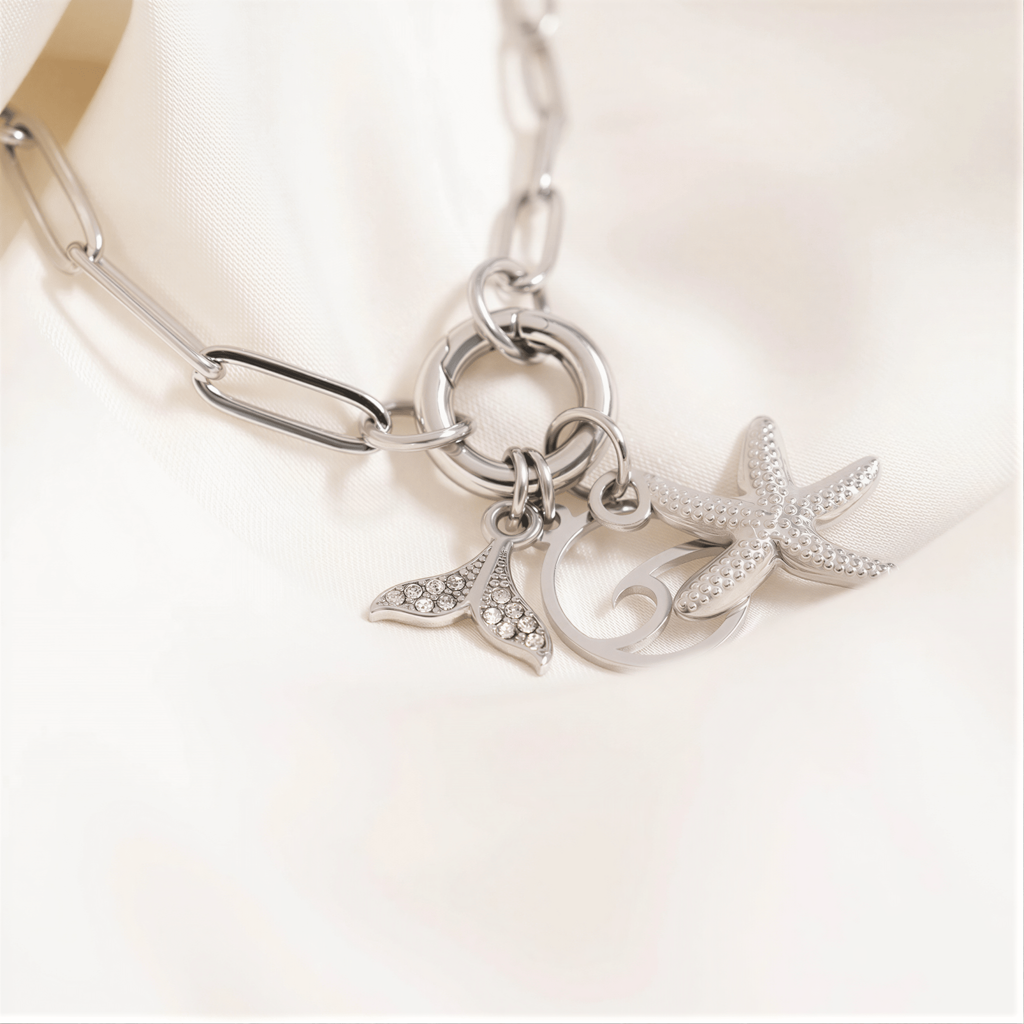 Gold Paperclip Bracelet – 18K Gold Adjustable Charm Keeper Stainless Steel Jewelry - | Sunflower Soul Boutique