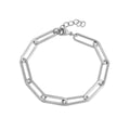Gold Paperclip Bracelet – 18K Gold PVD Stainless Steel Long Chain, Hypoallergenic Jewelry - Bracelets | Sunflower Soul Boutique