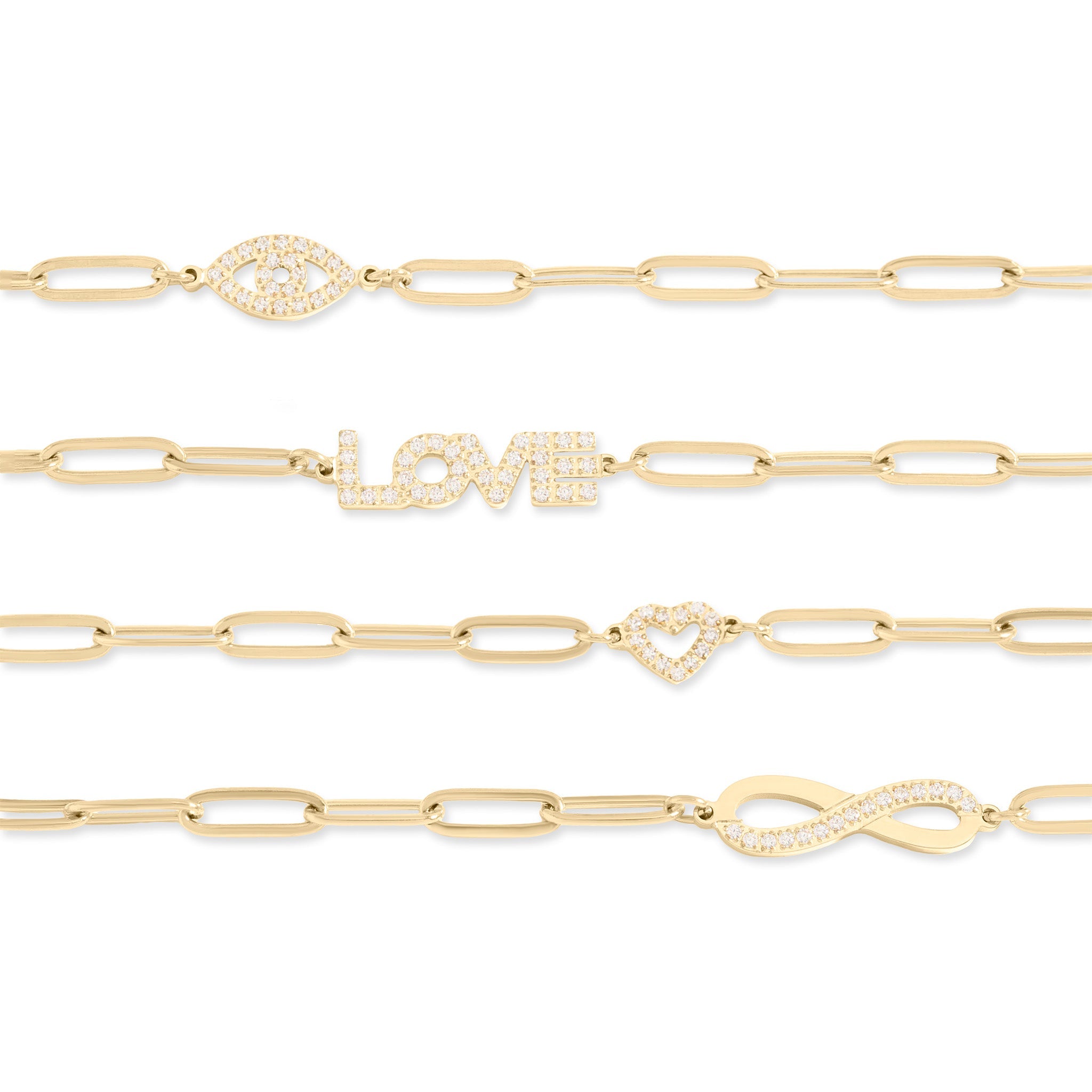 Gold Paperclip Bracelet – Adjustable 18K Gold PVD Stainless Steel Chain - | Sunflower Soul Boutique