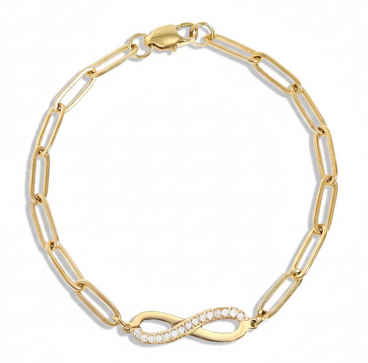 Gold Paperclip Bracelet – Adjustable 18K Gold PVD Stainless Steel Chain - | Sunflower Soul Boutique