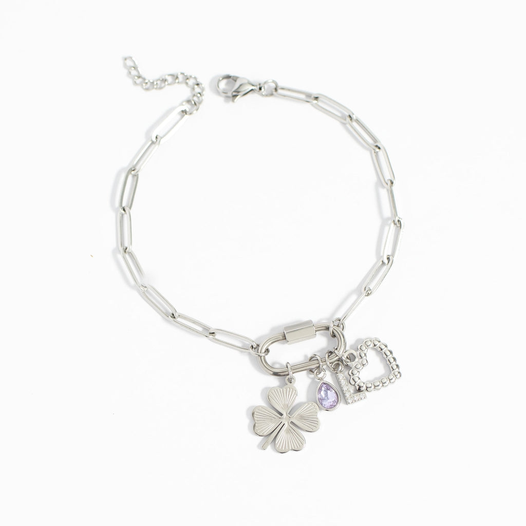 Gold Paperclip Bracelet – Waterproof Stainless Steel Carabiner Clasp Jewelry - bracelet | Sunflower Soul Boutique