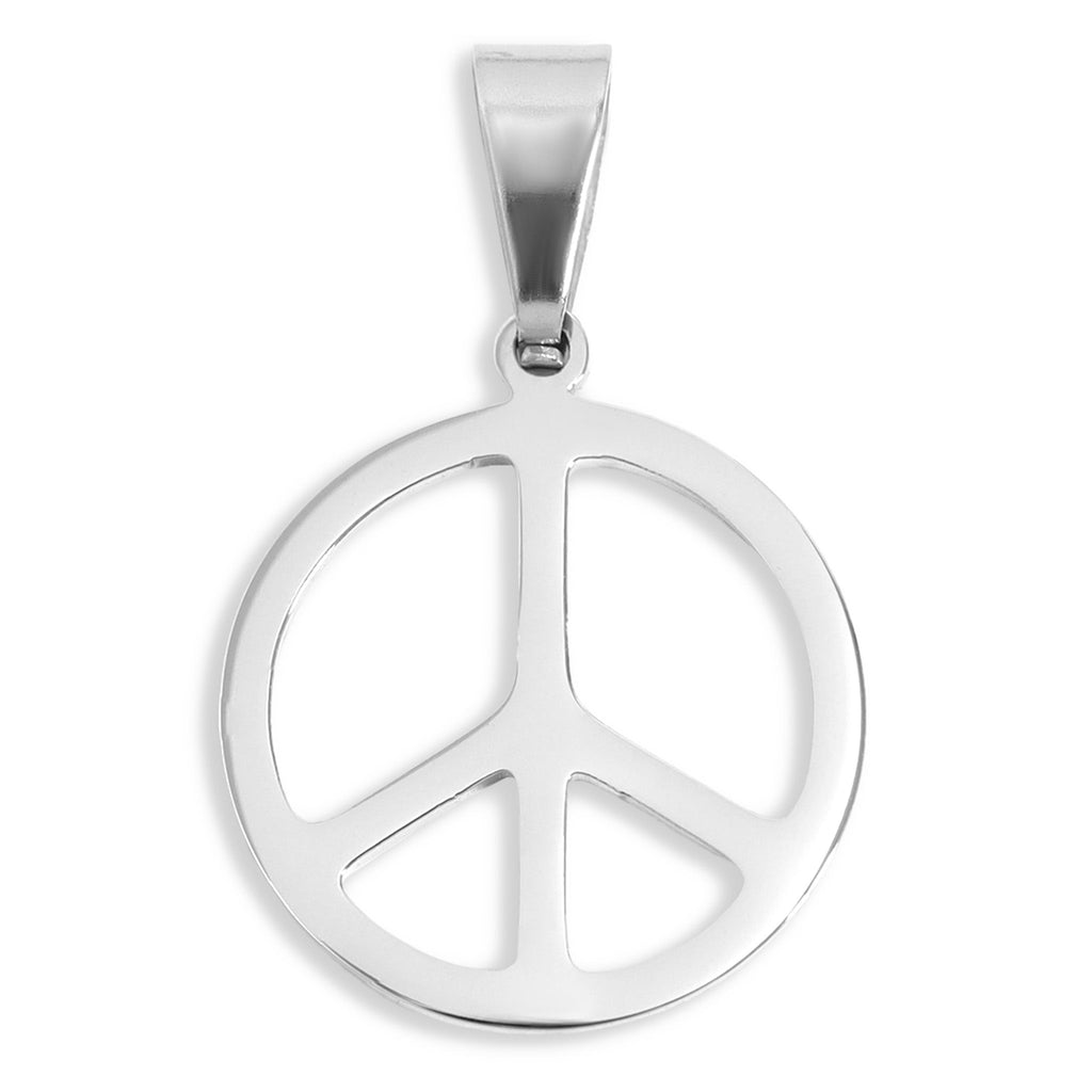 Gold Peace Pendant – 18K Gold PVD Coated Stainless Steel Charm Necklace - Pendants | Sunflower Soul Boutique