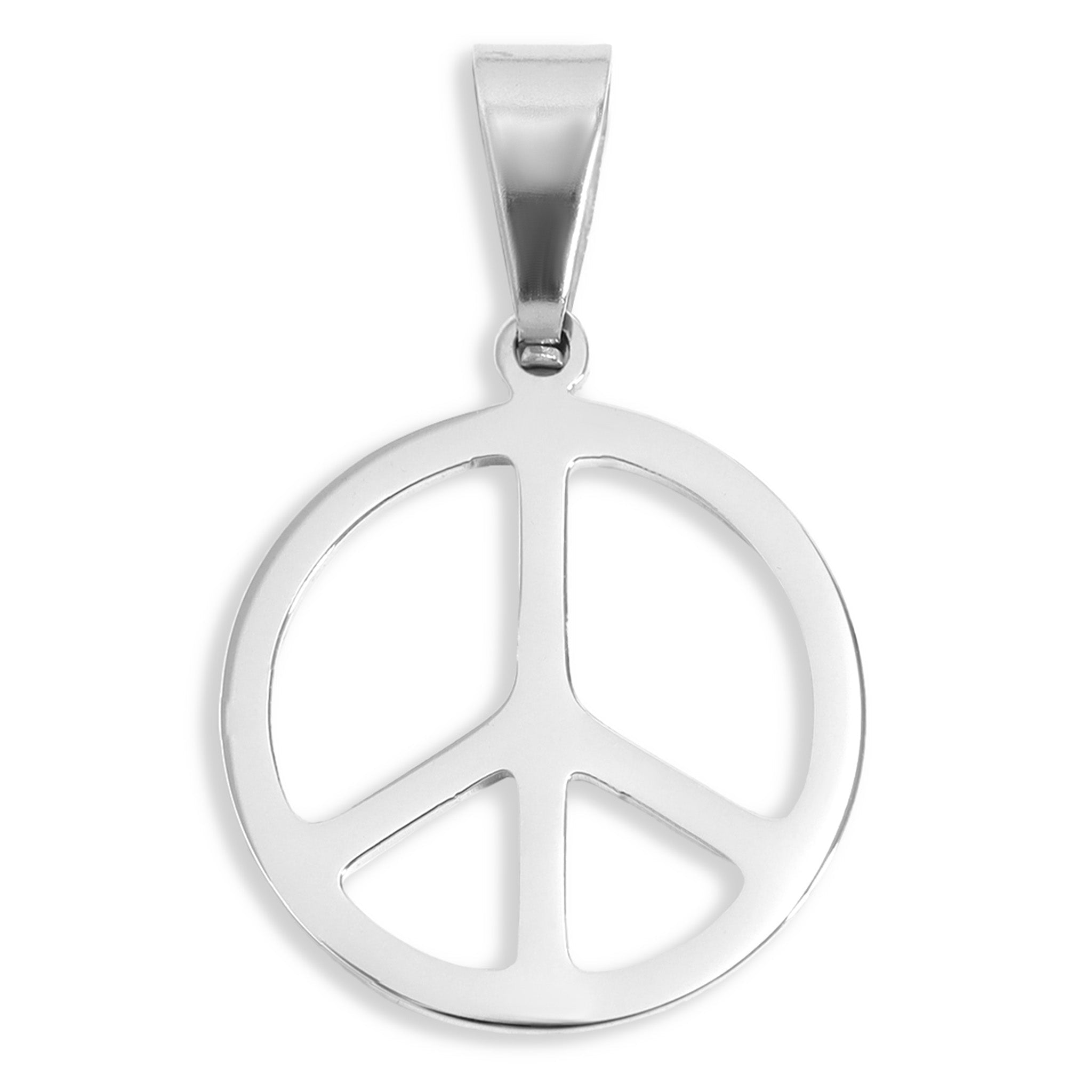 Gold Peace Pendant – 18K Gold PVD Coated Stainless Steel Charm Necklace - Pendants | Sunflower Soul Boutique