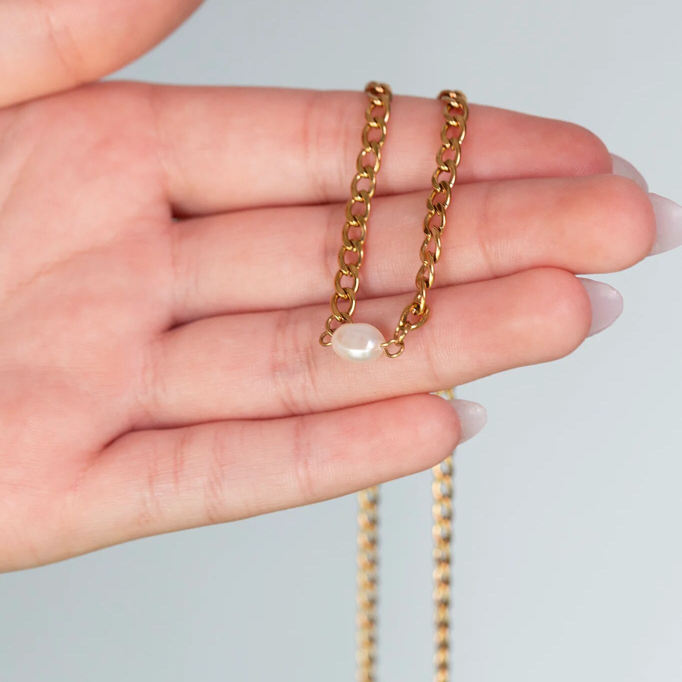 Gold Pearl Connector – 18K Gold Charm | Freshwater Pearl Jewelry Accessory - Charms | Sunflower Soul Boutique