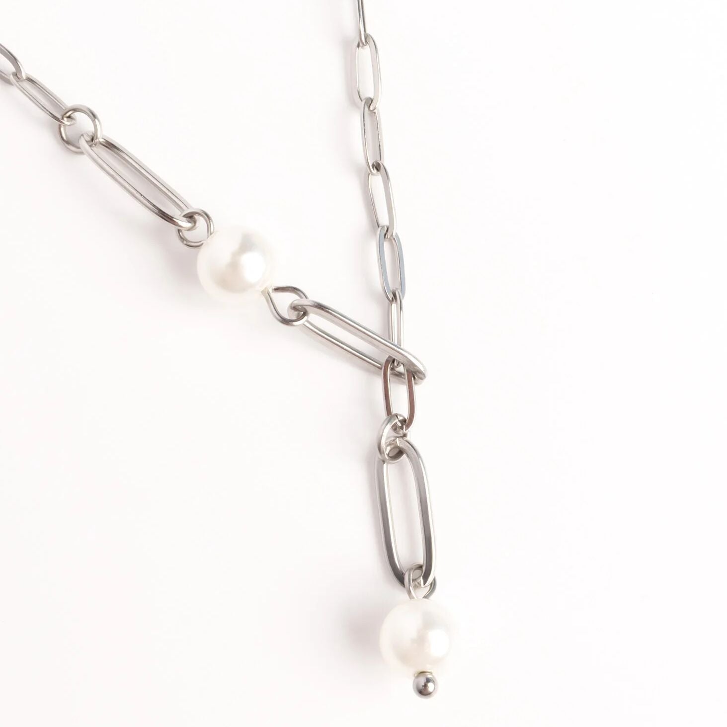 Gold Pearl Necklace – 18K Gold Jewelry Y Chain With Timeless Pendant - Necklaces | Sunflower Soul Boutique