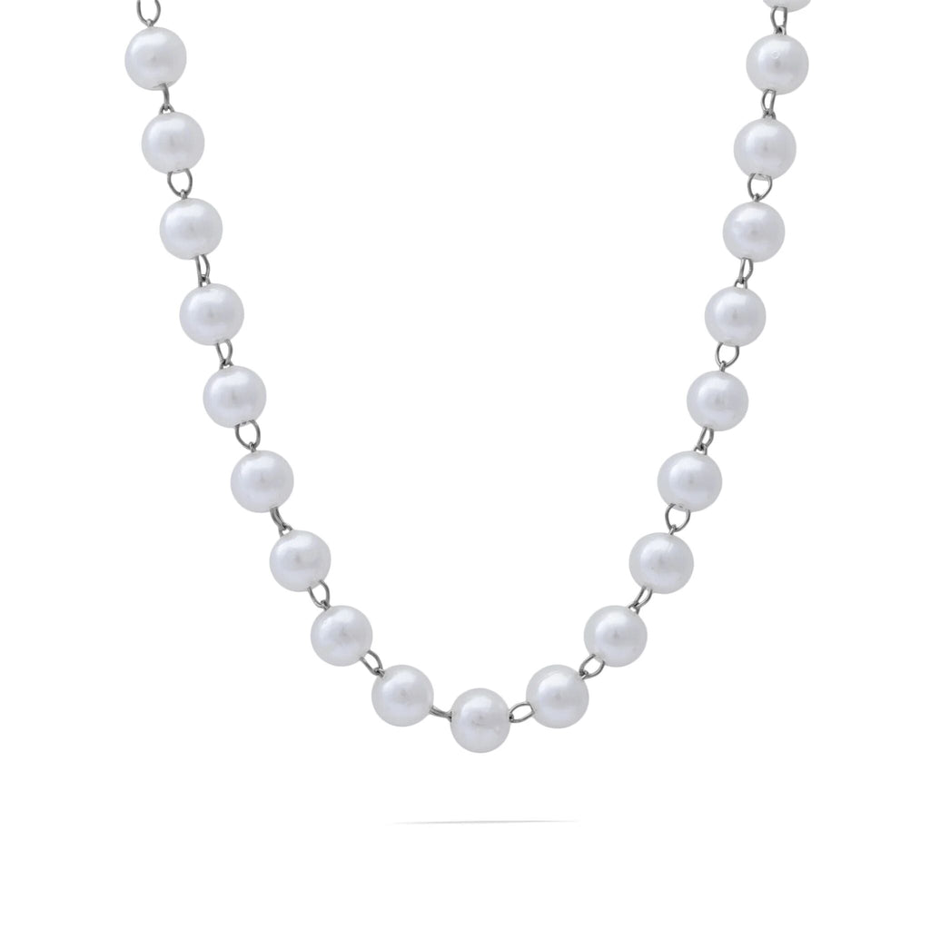 Gold Pearl Necklace – 18K Gold Necklace with Glass Pearl Strand & Adjustable Closure - Necklaces | Sunflower Soul Boutique