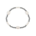 Gold Pearl Stretch Bracelet – 8mm Glass Pearls | Tarnish Resistant Jewelry - Bracelets | Sunflower Soul Boutique