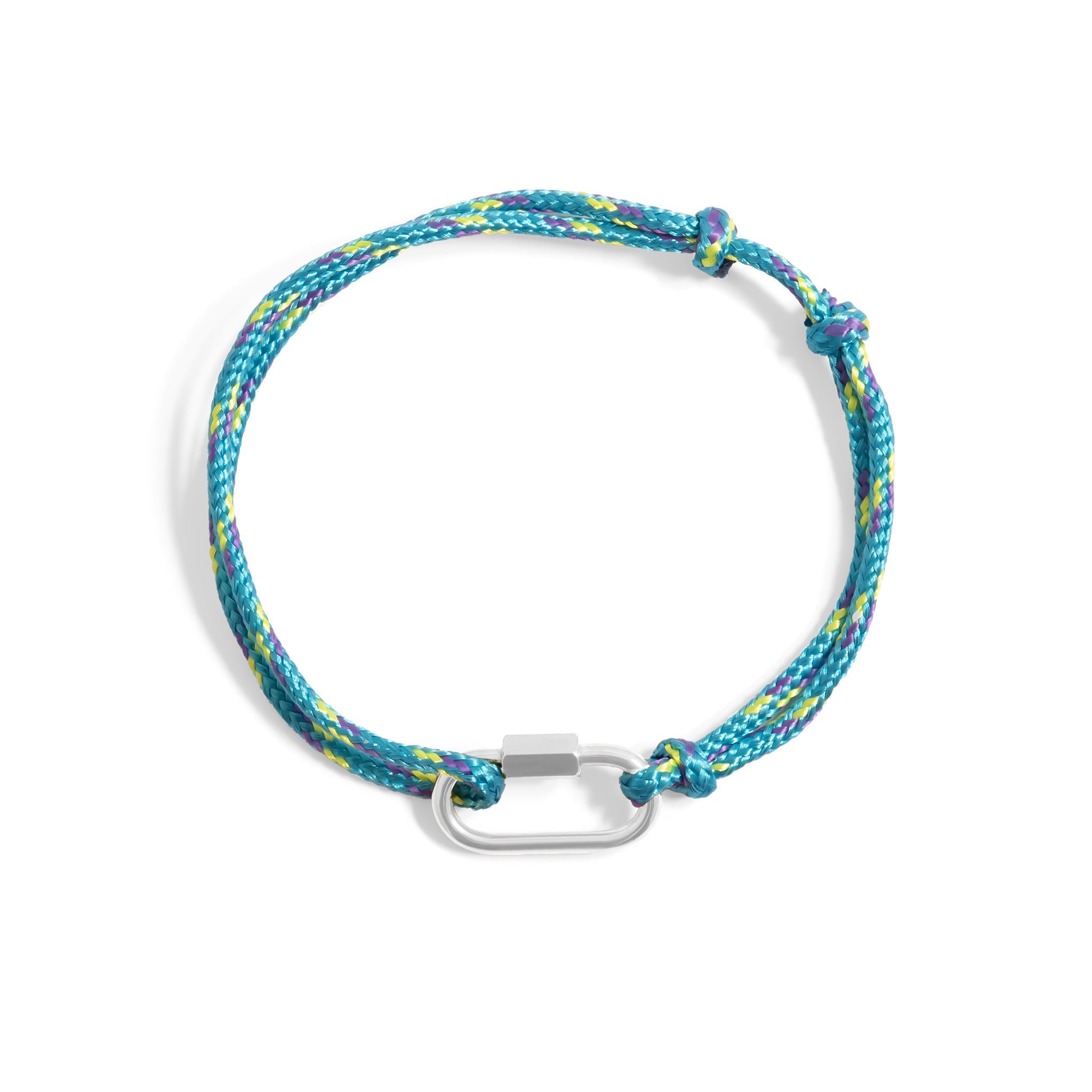 Gold Rope Bracelet – Adjustable Teal Charm Holder | 18K Gold Jewelry - Bracelets | Sunflower Soul Boutique