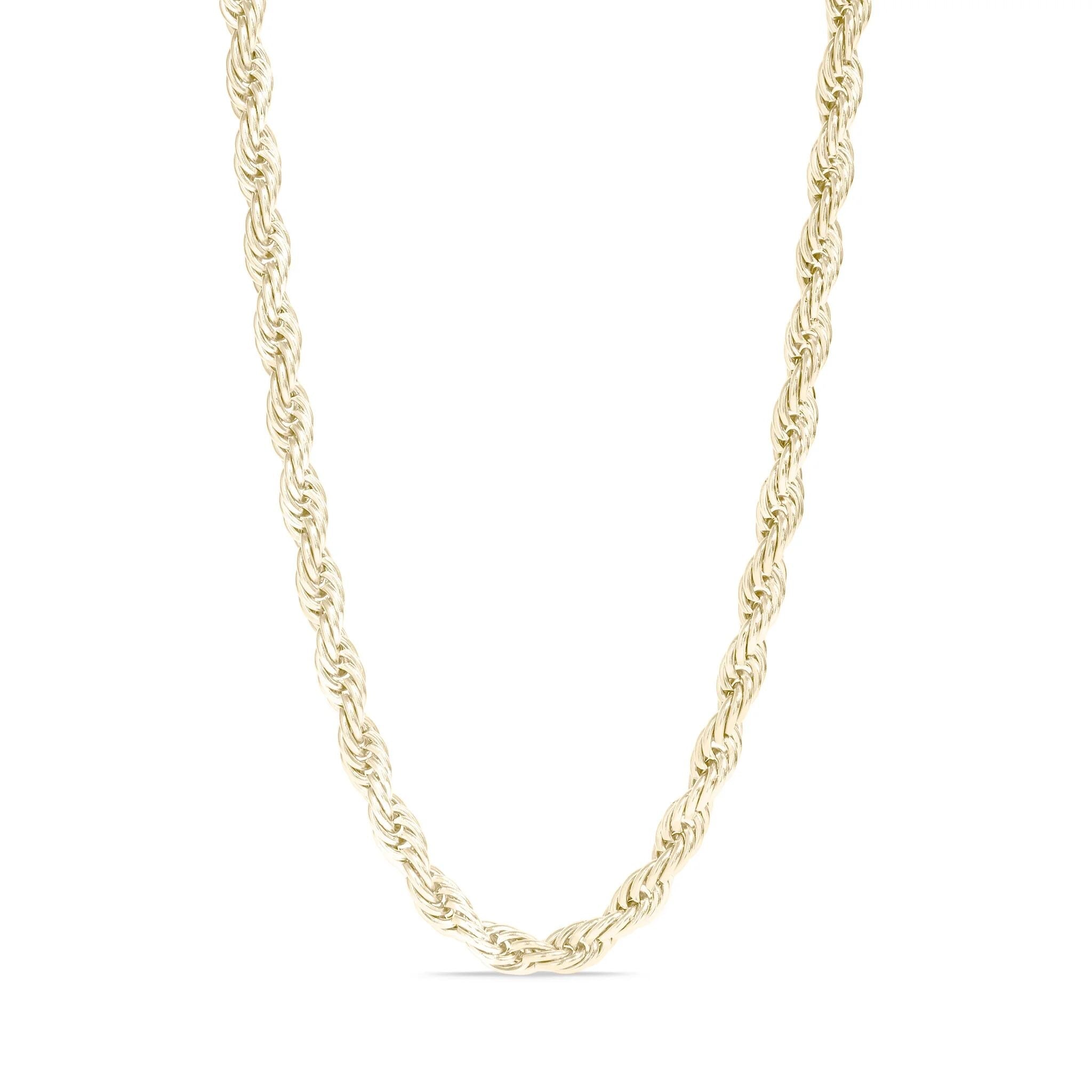 Gold Rope Chain Necklace - 14K Gold Filled Jewelry | Tarnish Resistant, 16" - Chains | Sunflower Soul Boutique