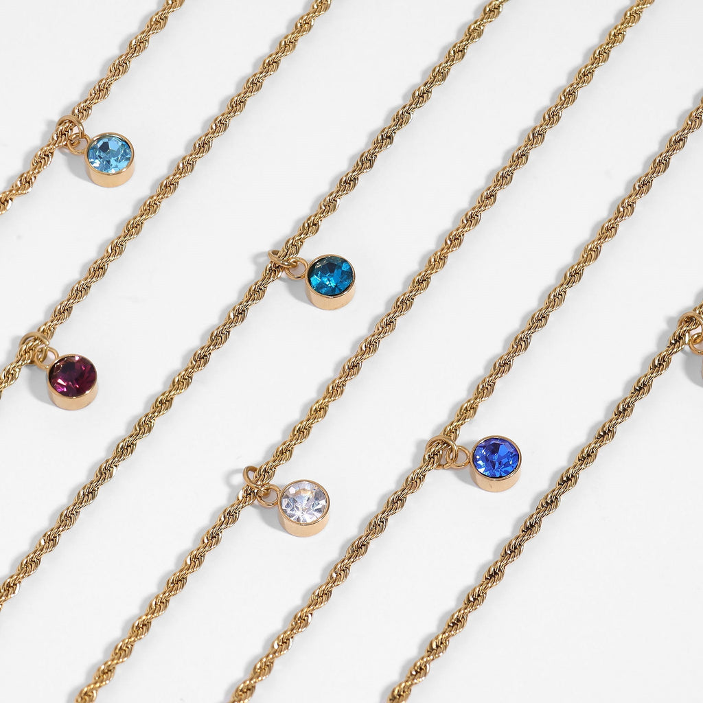 Gold Rope Chain Necklace – Lightweight 18K Stainless Steel Durable Jewelry - Chain | Sunflower Soul Boutique