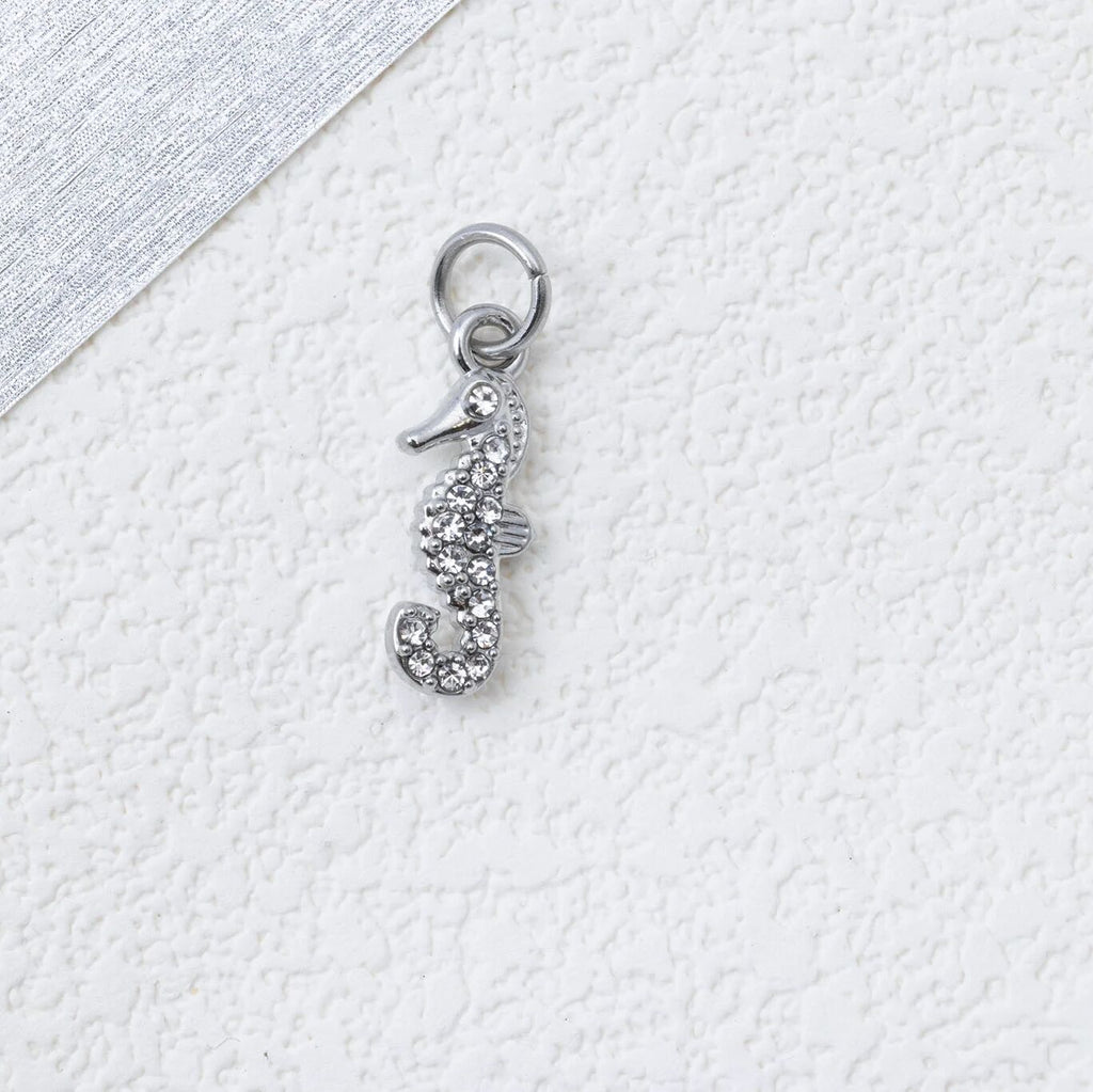 Gold Seahorse Charm – 18K Gold Plating | Tarnish Resistant Ocean Jewelry - Charms | Sunflower Soul Boutique