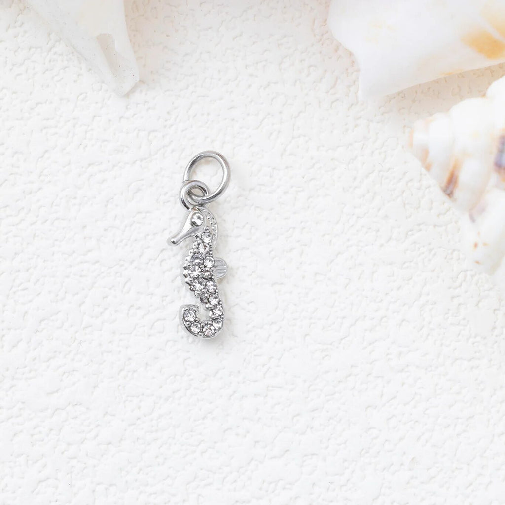 Gold Seahorse Charm – 18K Gold Plating | Tarnish Resistant Ocean Jewelry - Charms | Sunflower Soul Boutique