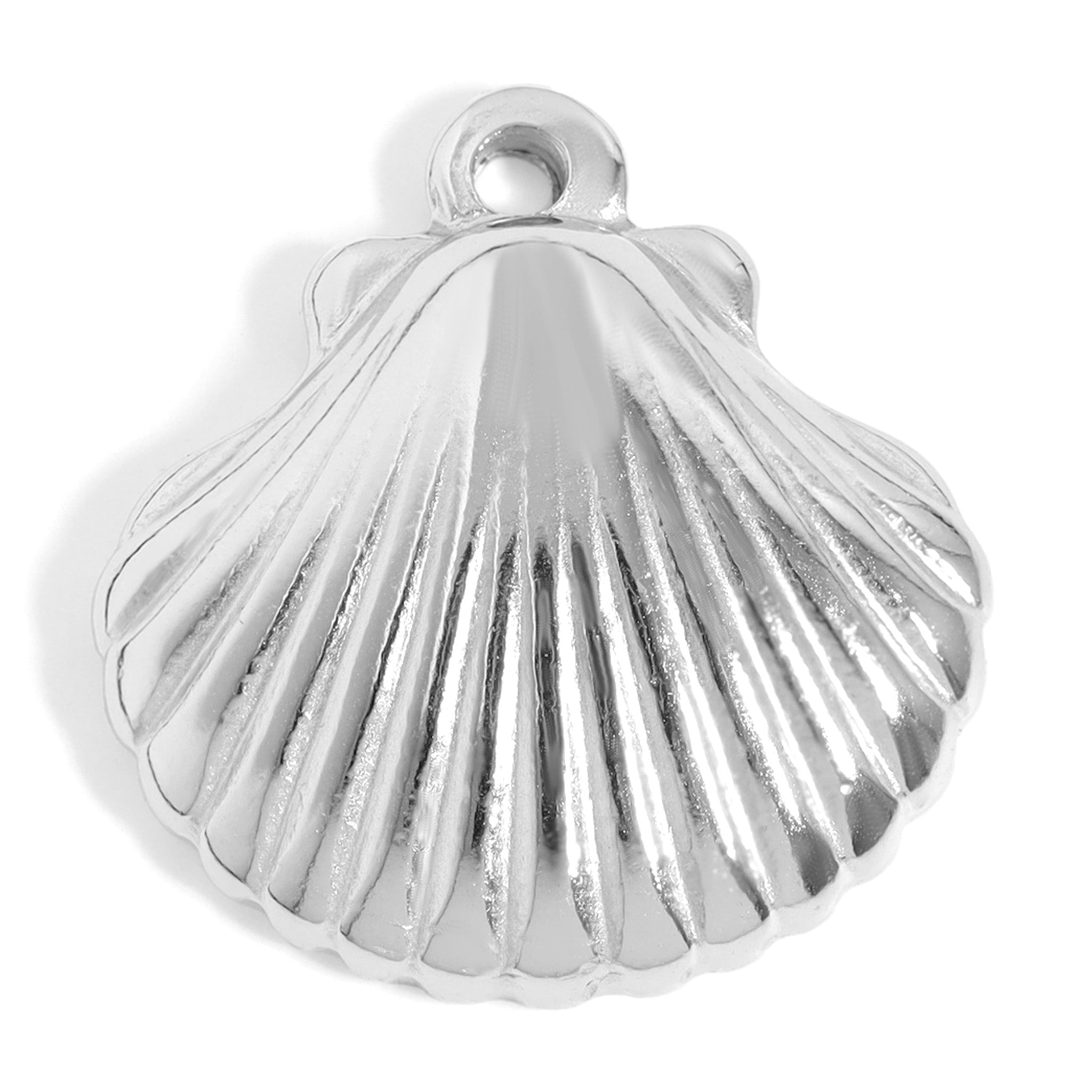Gold Shell Charm – 18K Gold PVD Coated Stainless Steel Pendant Accessory - charm | Sunflower Soul Boutique