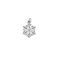 Wholesale Jewelry 18K Gold PVD Stainless Steel Snowflake Charm- silver main 