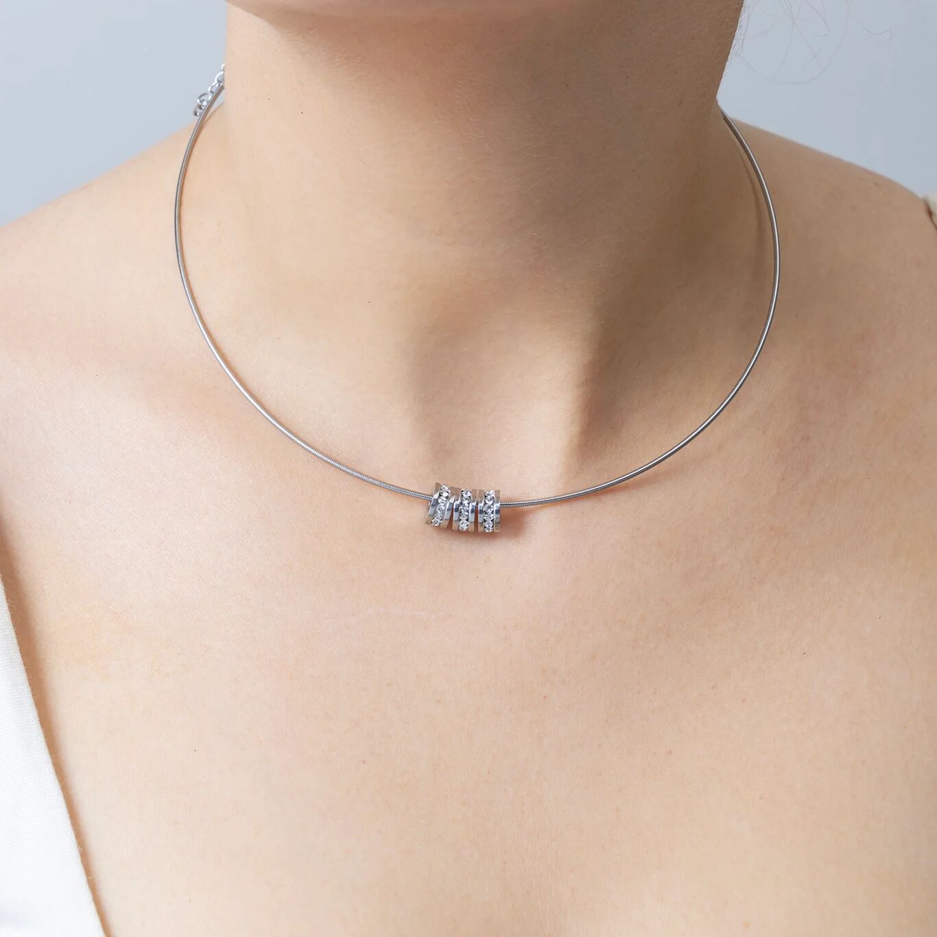 Gold Spacer Bead - 18K Gold Finish Large Cubic Zirconia Stone Bead | Stainless Steel - Charms | Sunflower Soul Boutique