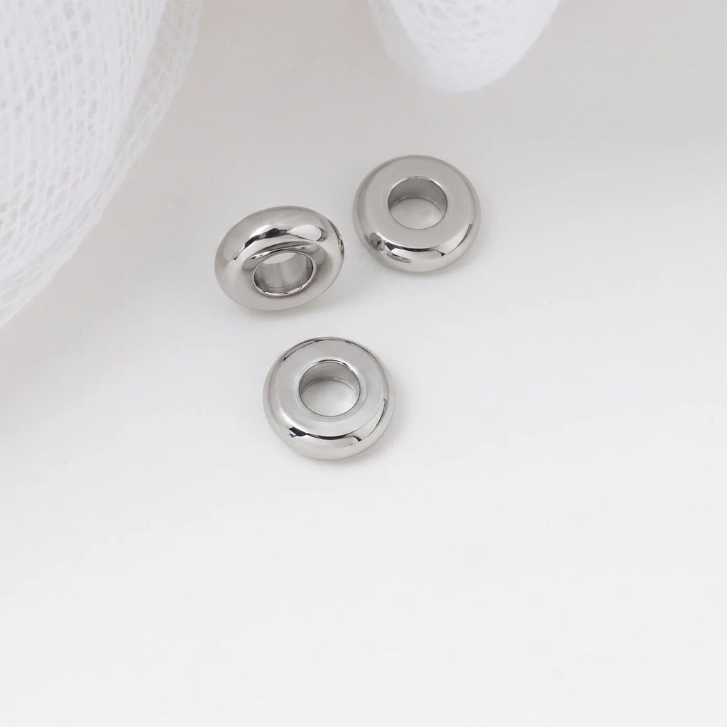 Gold Spacer Bead – 18K Gold Finish Round Spacer for Custom Bracelets - Charms | Sunflower Soul Boutique