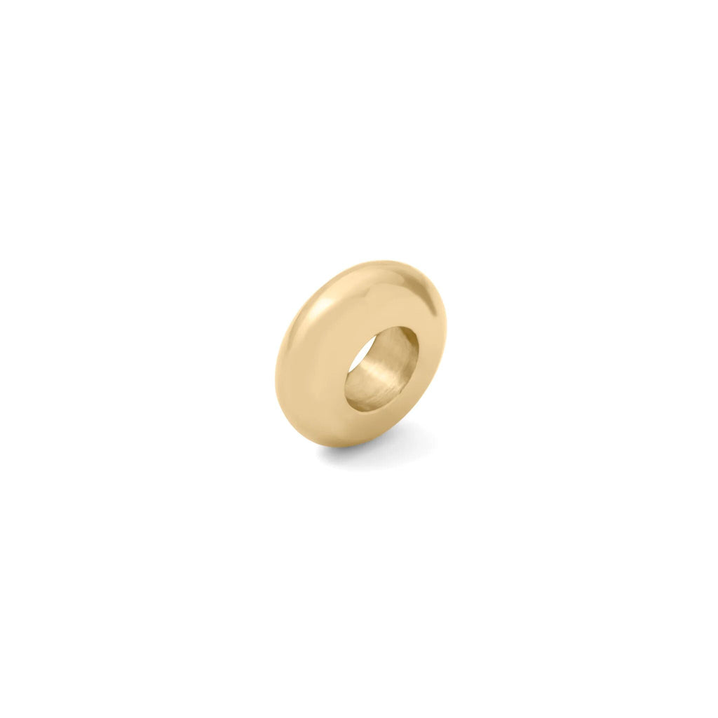 Gold Spacer Bead – 18K Gold Finish Round Spacer for Custom Bracelets - Charms | Sunflower Soul Boutique