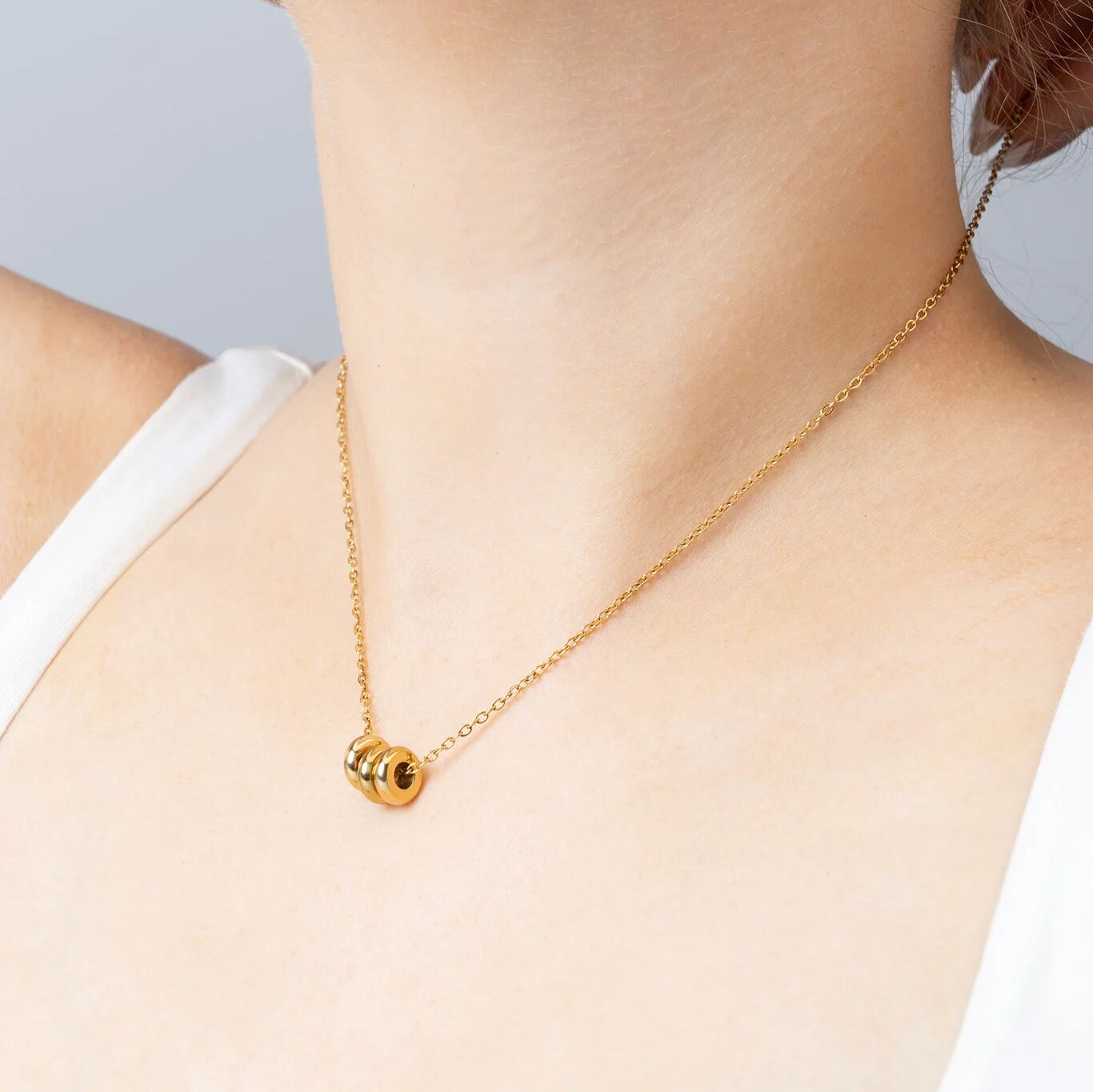 Gold Spacer Bead – 18K Gold Finish Round Spacer for Custom Bracelets - Charms | Sunflower Soul Boutique