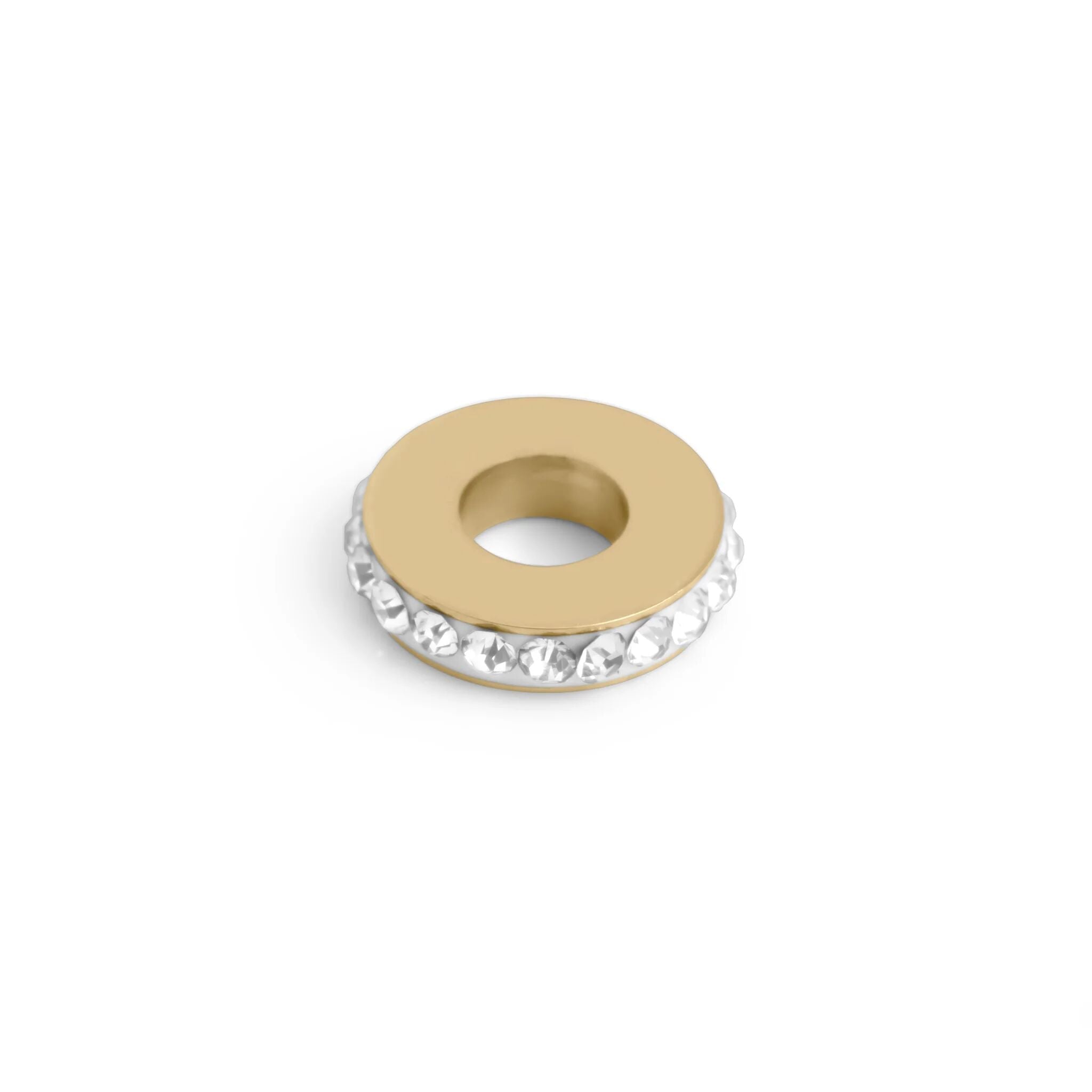 Gold Spacer Bead – Tarnish Resistant PVD Coated Stone Spacer For Charm Bracelets - Charms | Sunflower Soul Boutique