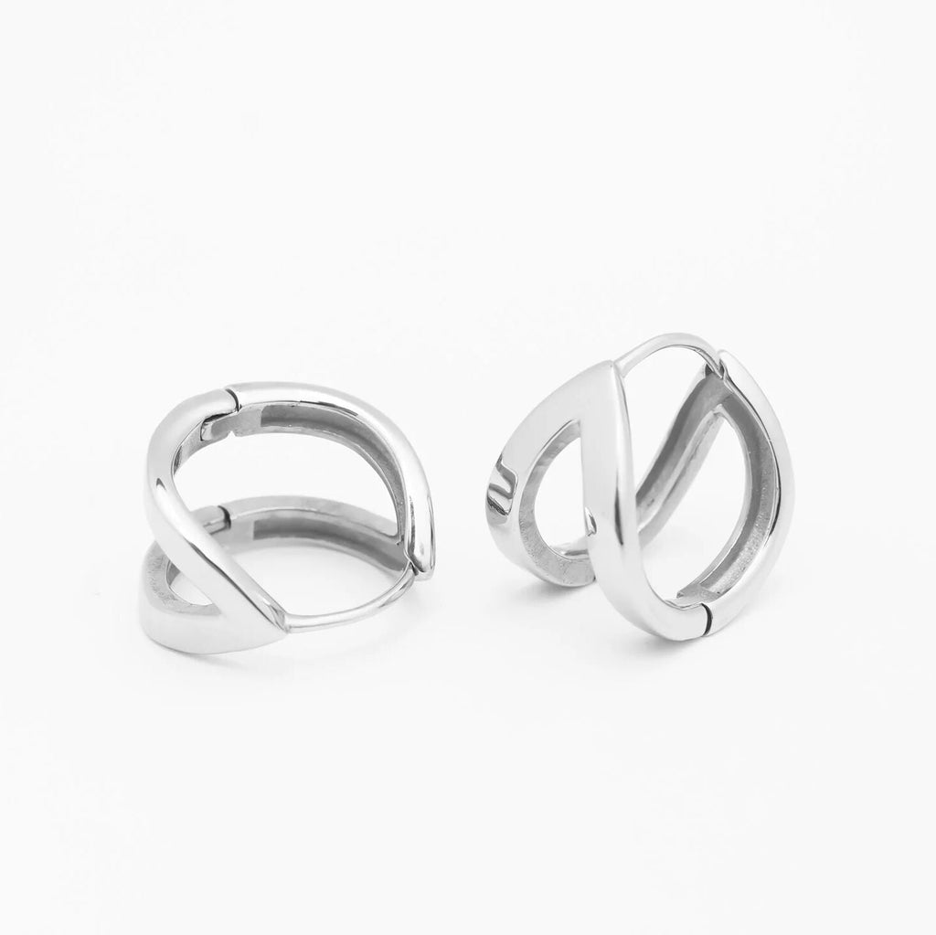 Gold Split Hoop Earrings – Lightweight 18K Gold Earrings | Stainless Steel Hoops - Earrings | Sunflower Soul Boutique