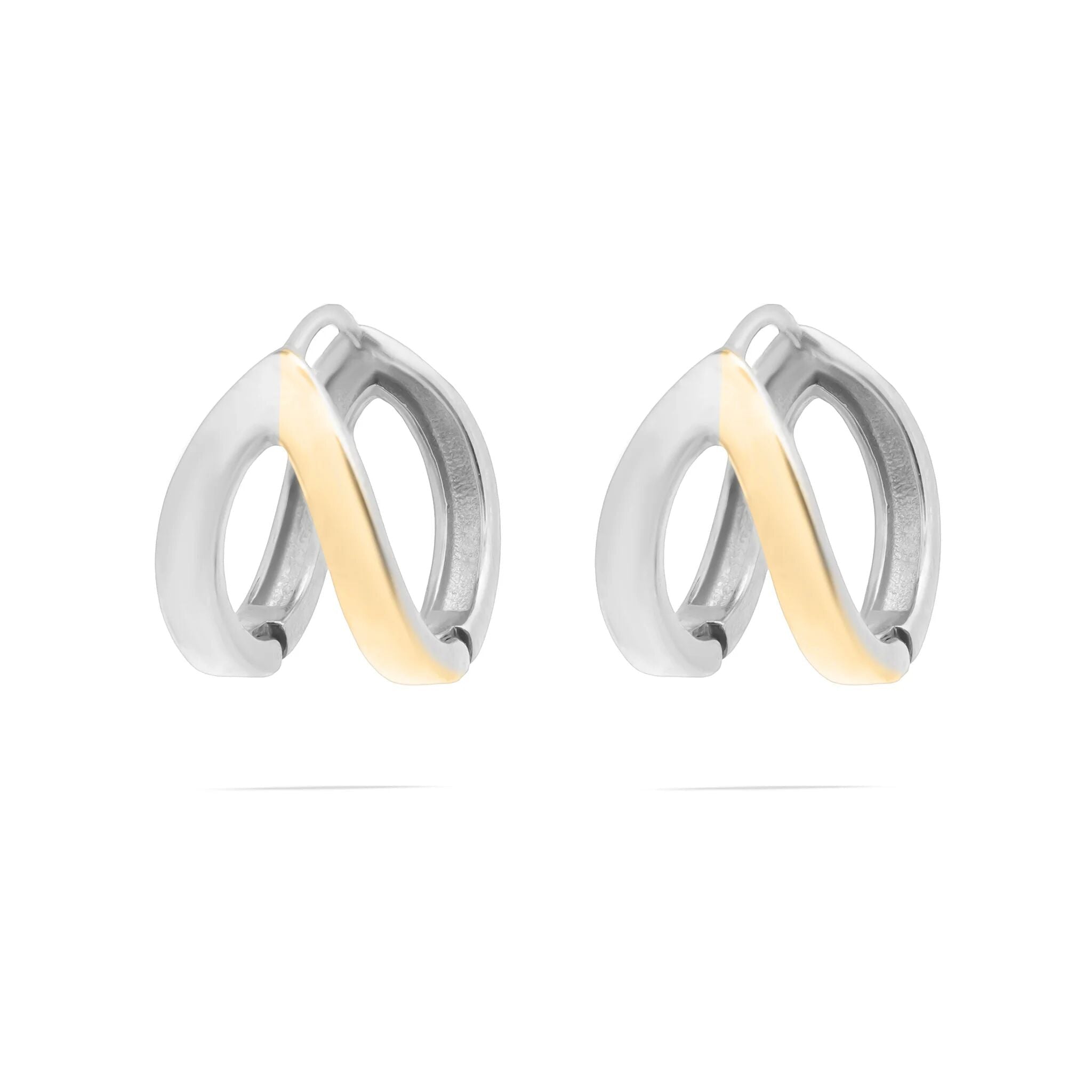 Gold Split Hoop Earrings – Lightweight 18K Gold Earrings | Stainless Steel Hoops - Earrings | Sunflower Soul Boutique