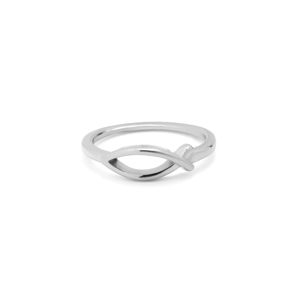 Gold Stacking Ring – Elegant Ichthys Fish Stainless Steel Band for Women - Rings | Sunflower Soul Boutique