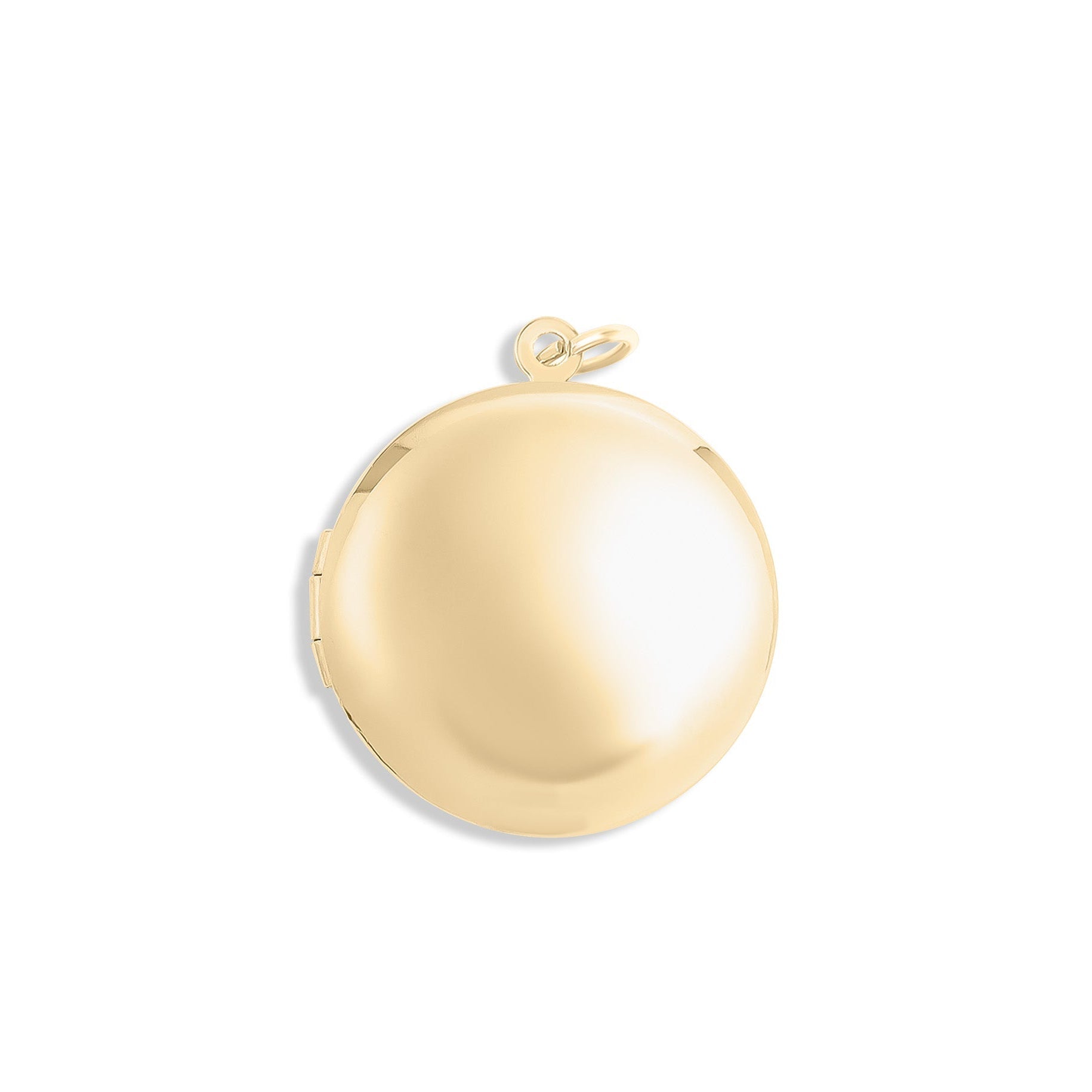 Gold Stainless Steel Locket – Classic Round Gold Pendant, Waterproof & Hypoallergenic Jewelry - charm | Sunflower Soul Boutique