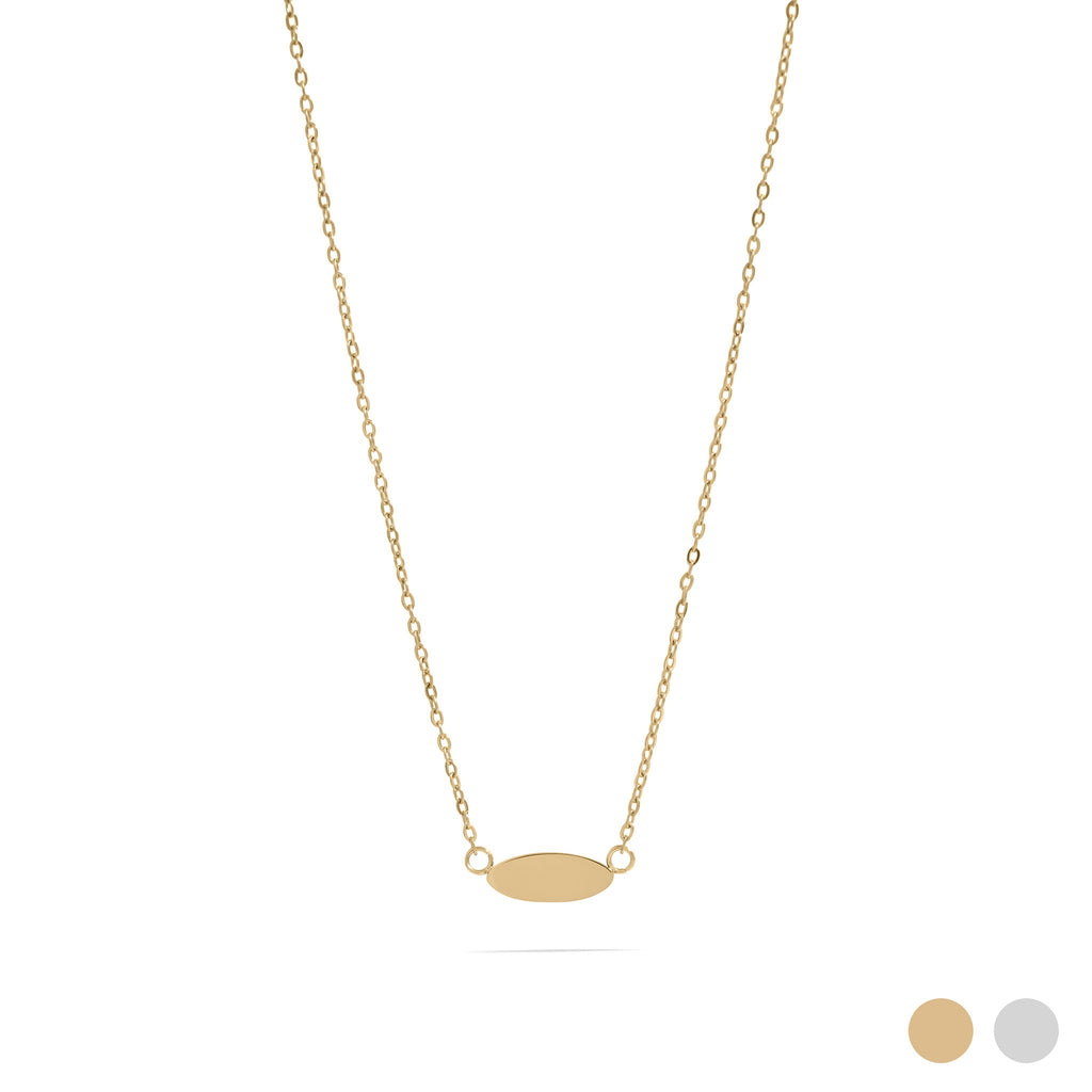 Gold Stainless Steel Necklace – 18K PVD Coated Blank Pendant, Hypoallergenic Jewelry - Necklaces | Sunflower Soul Boutique