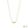 Gold Stainless Steel Necklace – 18K PVD Coated Blank Pendant, Hypoallergenic Jewelry - Necklaces | Sunflower Soul Boutique