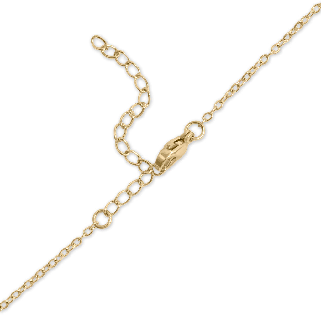 Gold Stainless Steel Necklace – 18K PVD Coated Blank Pendant, Hypoallergenic Jewelry - Necklaces | Sunflower Soul Boutique