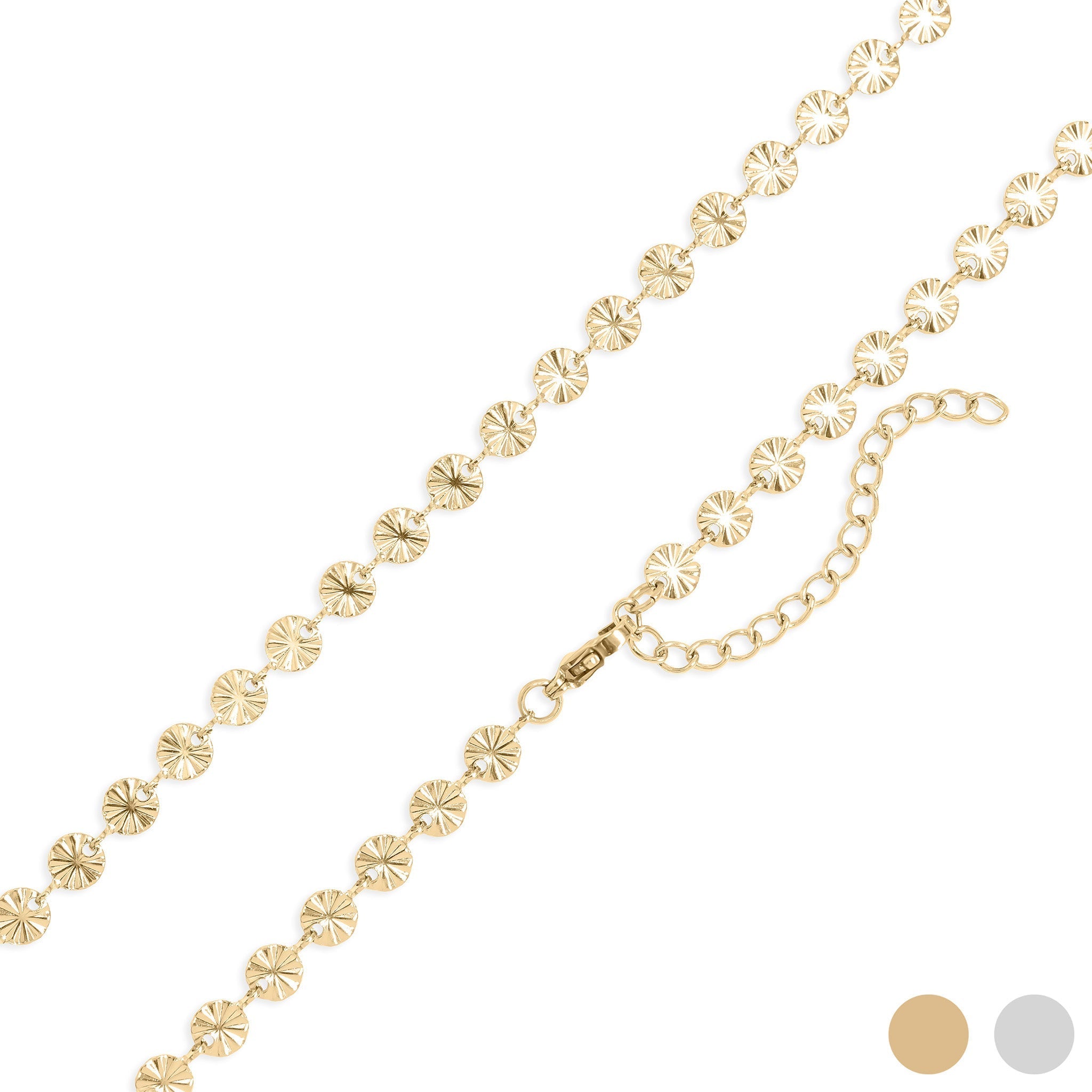 Gold Sunburst Necklace – 18K Gold Chain With Stainless Steel Pendant Jewelry - Chain | Sunflower Soul Boutique